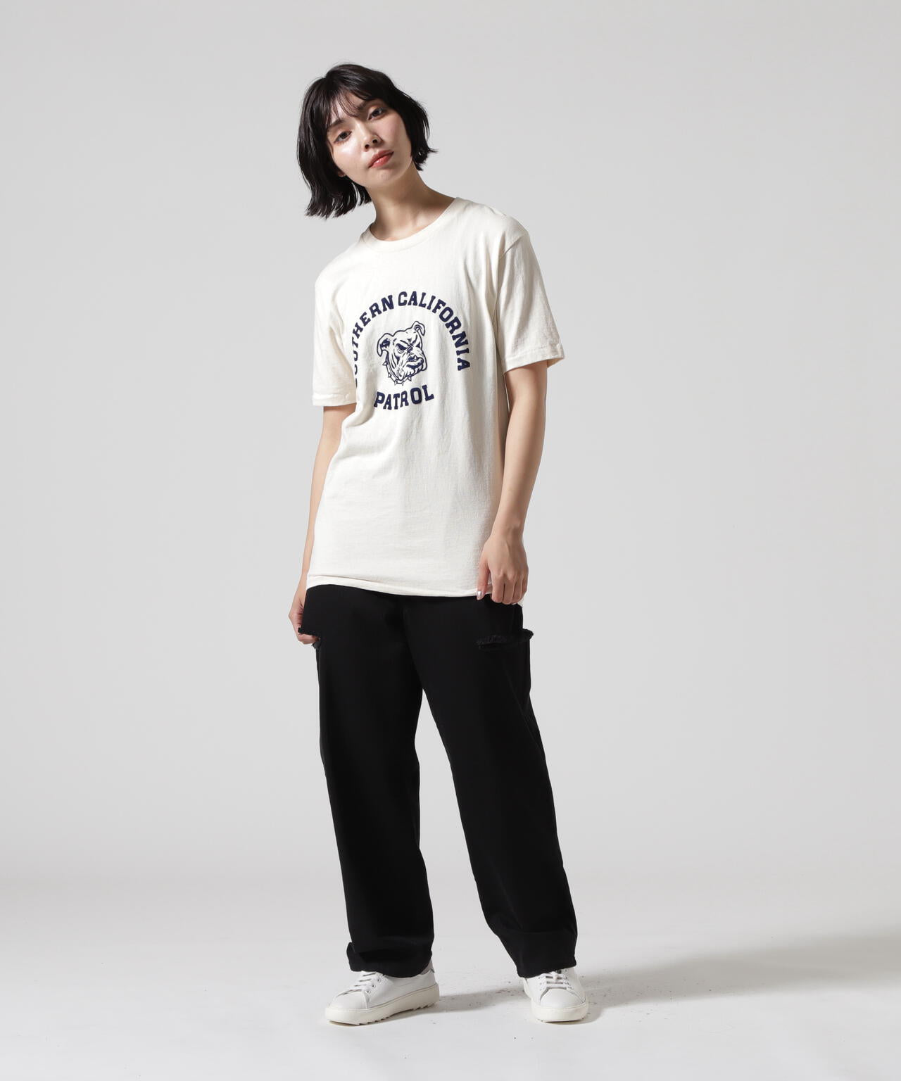 MIXTA/ミクスタ　CREW NECK SO CAL DOG　Ｔシャツ