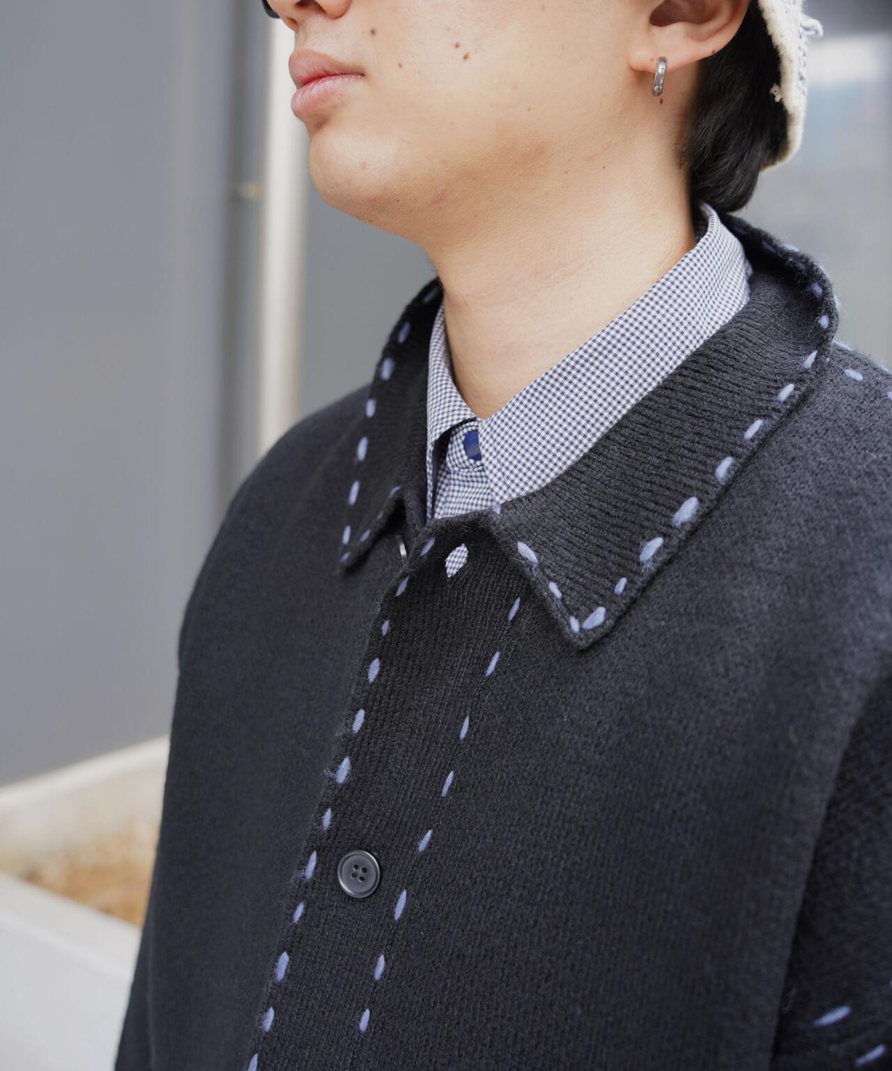 B omnivore/ビーオムニボー　起毛KNIT HAND JACKET