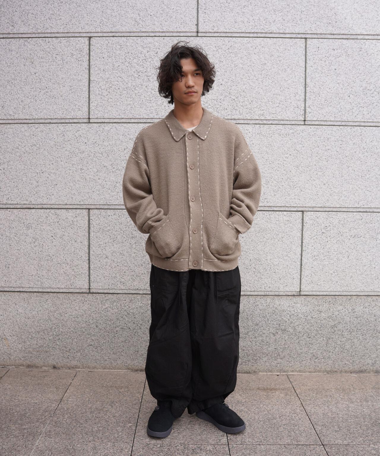 B omnivore/ビーオムニボー　起毛KNIT HAND JACKET