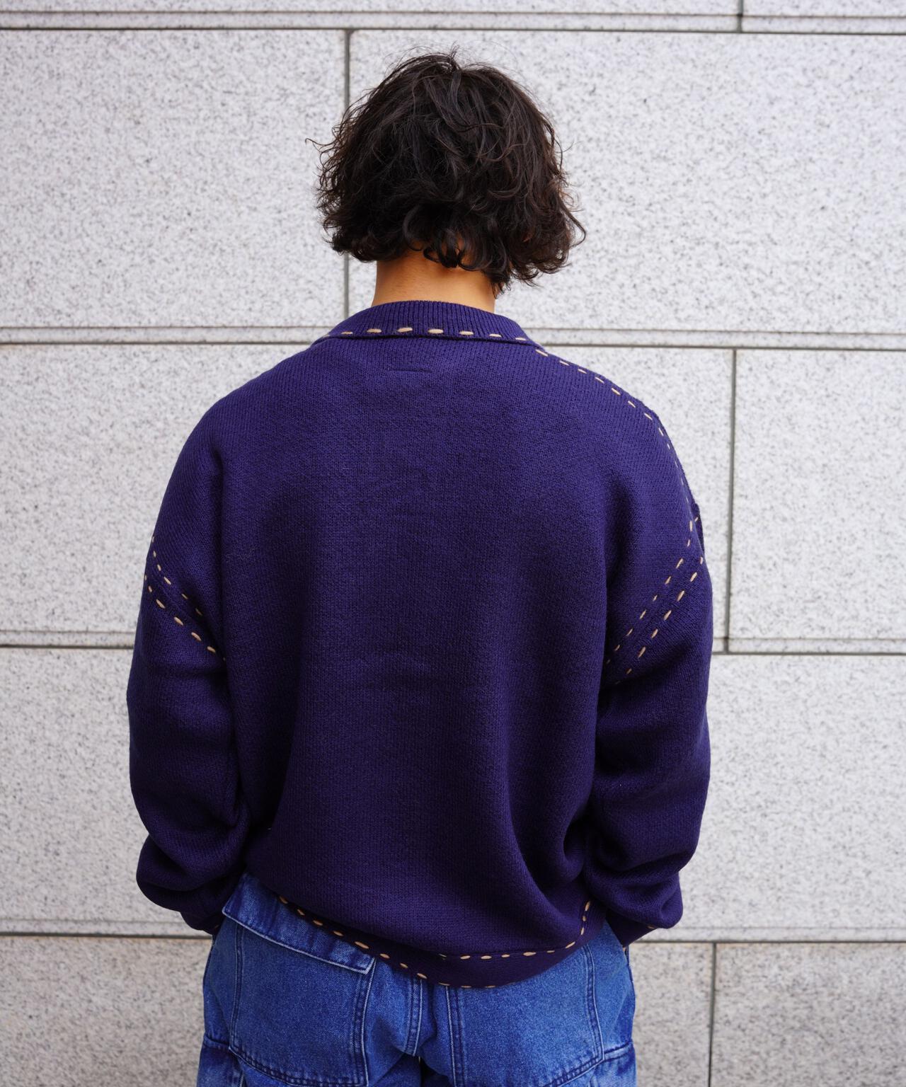 B omnivore/ビーオムニボー　起毛KNIT HAND JACKET