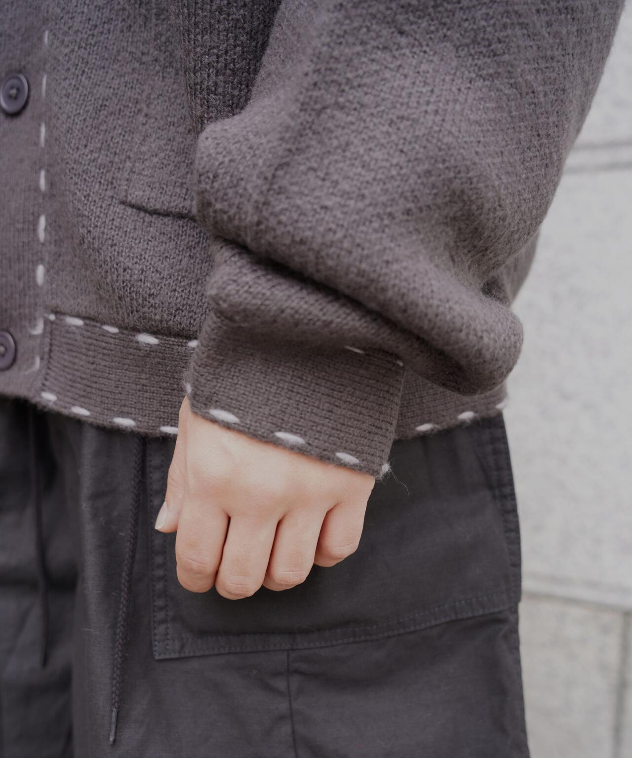 B omnivore/ビーオムニボー　起毛KNIT HAND JACKET