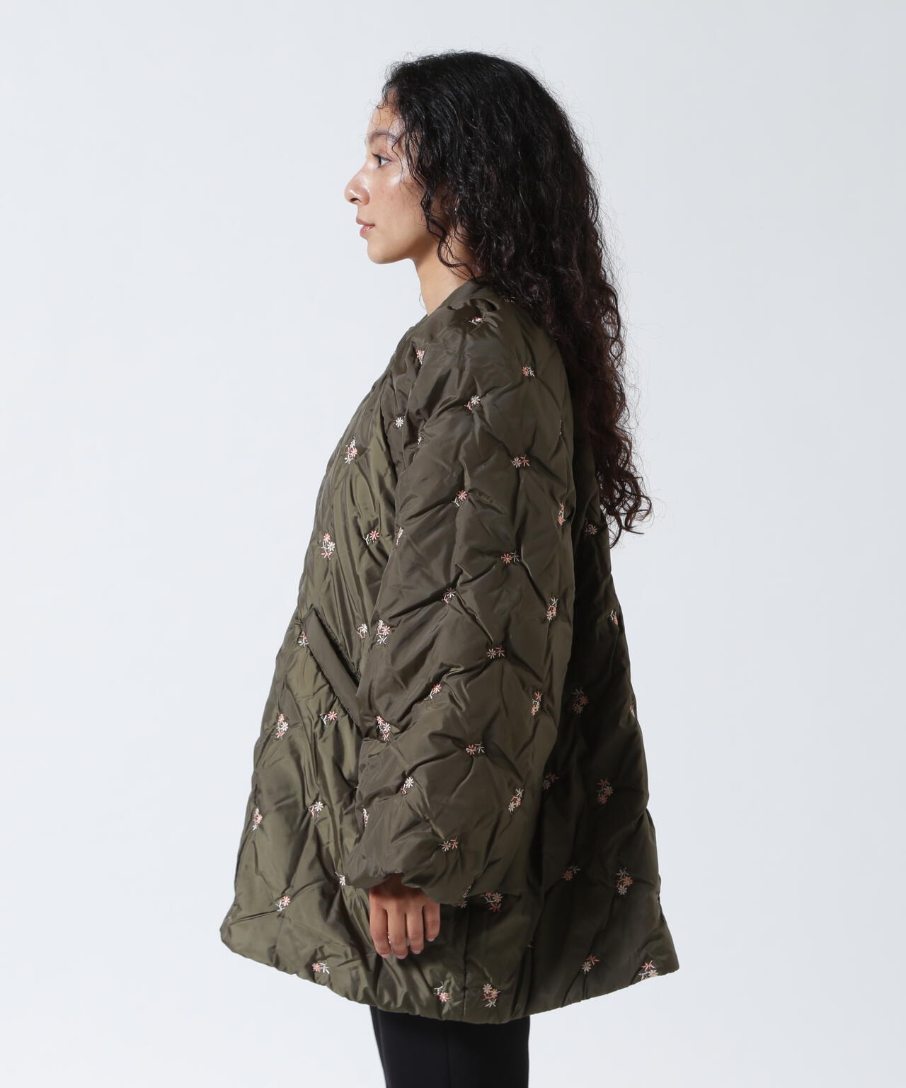RHODOLIRION/ロドリリオン  Padded Coat - Original Floral Emb. RV1025B
