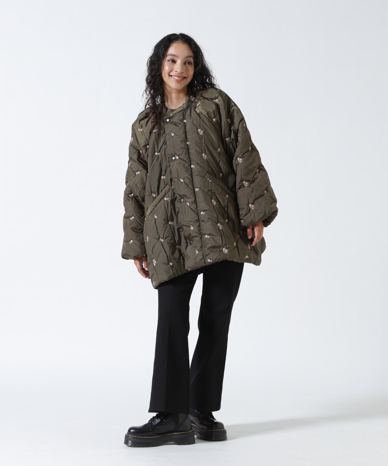 RHODOLIRION/ロドリリオン  Padded Coat - Original Floral Emb. RV1025B