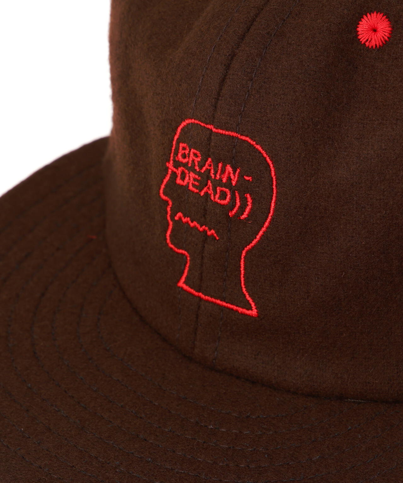 BRAIN DEAD/ブレインデッド　FLANNEL LOGOHEAD 6PANEL HAT
