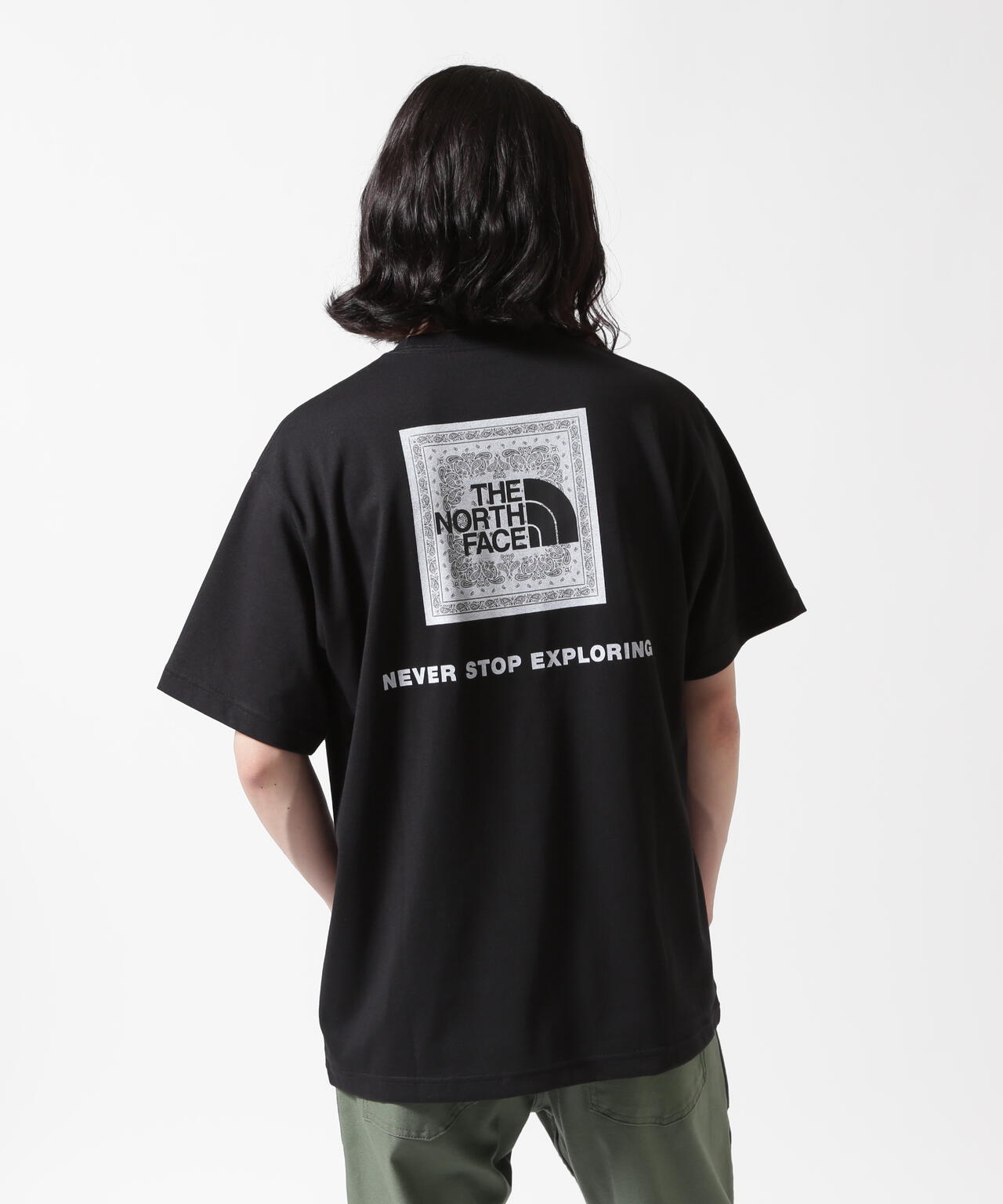 THE NORTH FACE   S/S Bandana Square Logo Tee