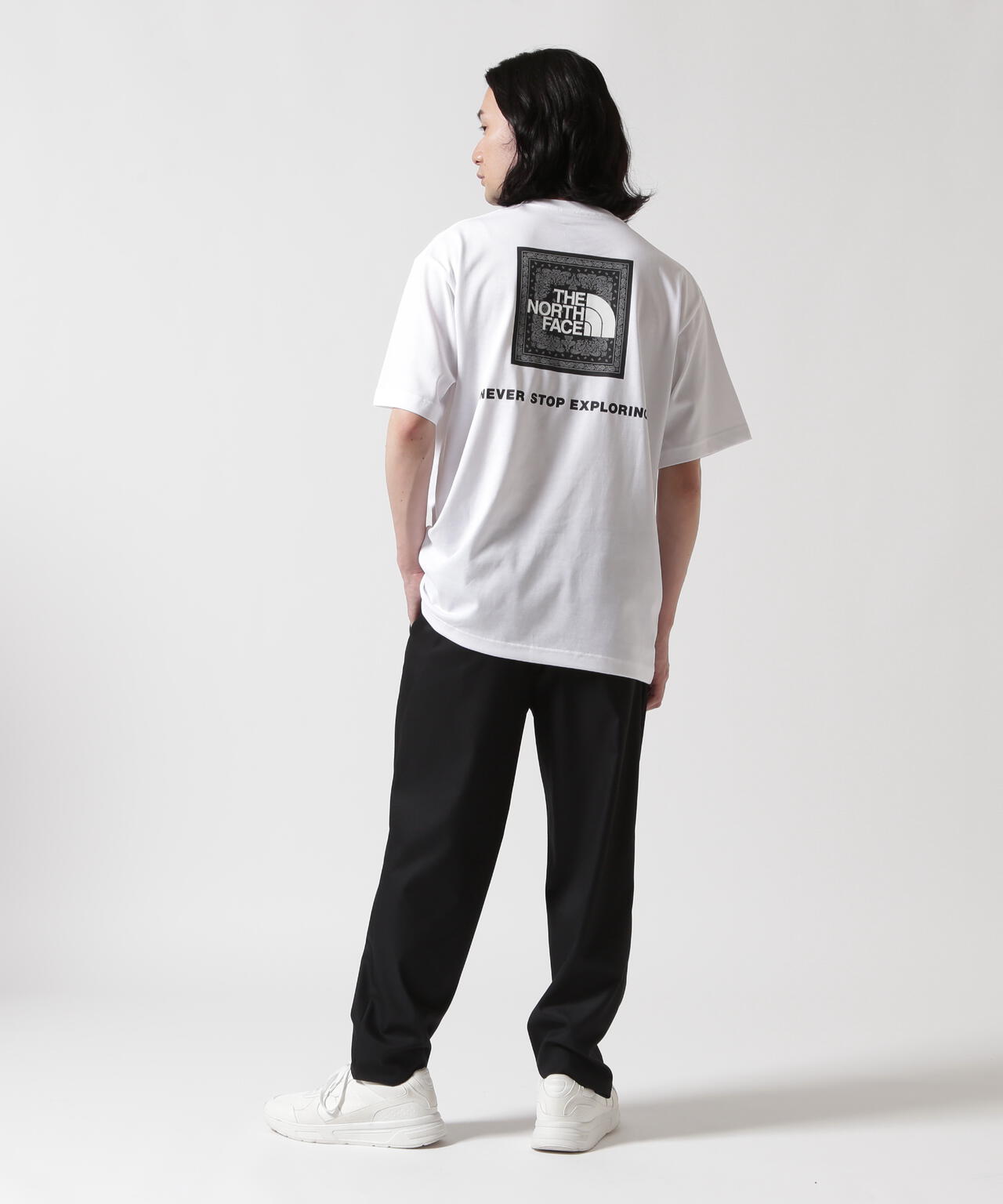 THE NORTH FACE   S/S Bandana Square Logo Tee