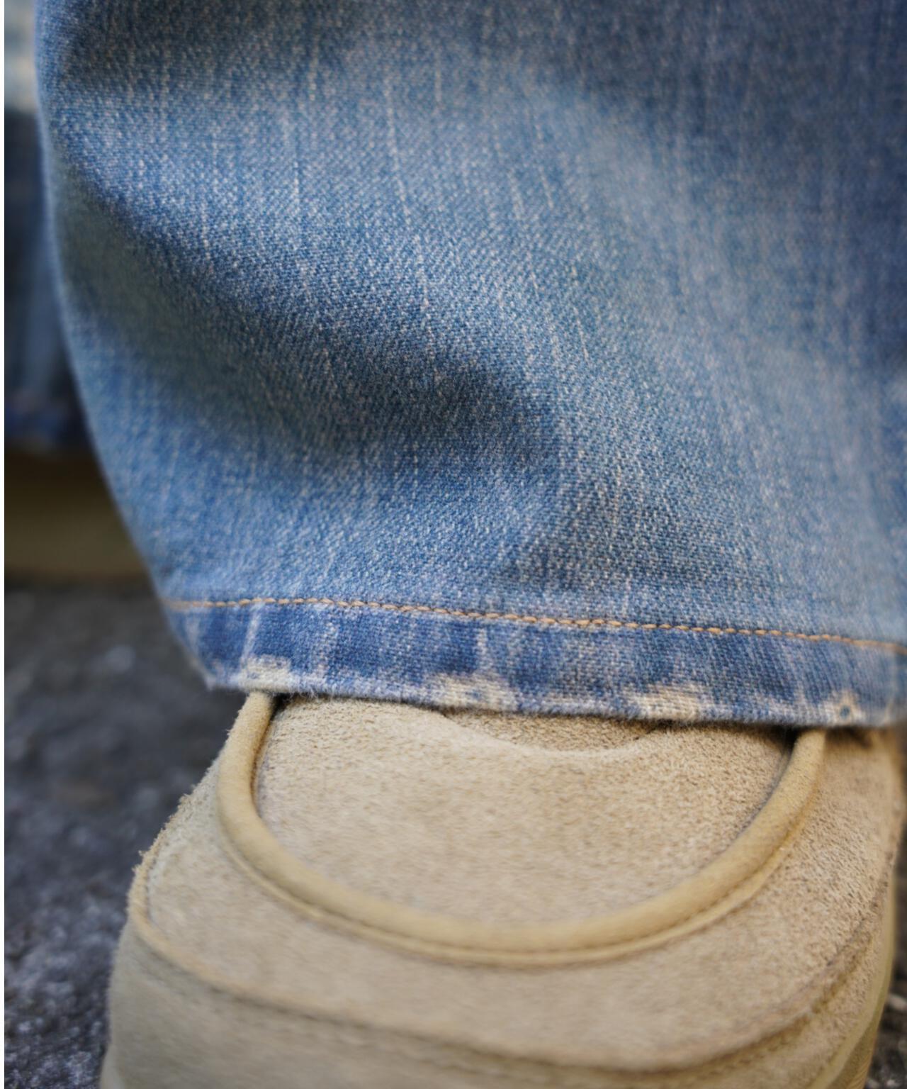 B omnivore/ビーオムニボー　転写 DENIM PANT