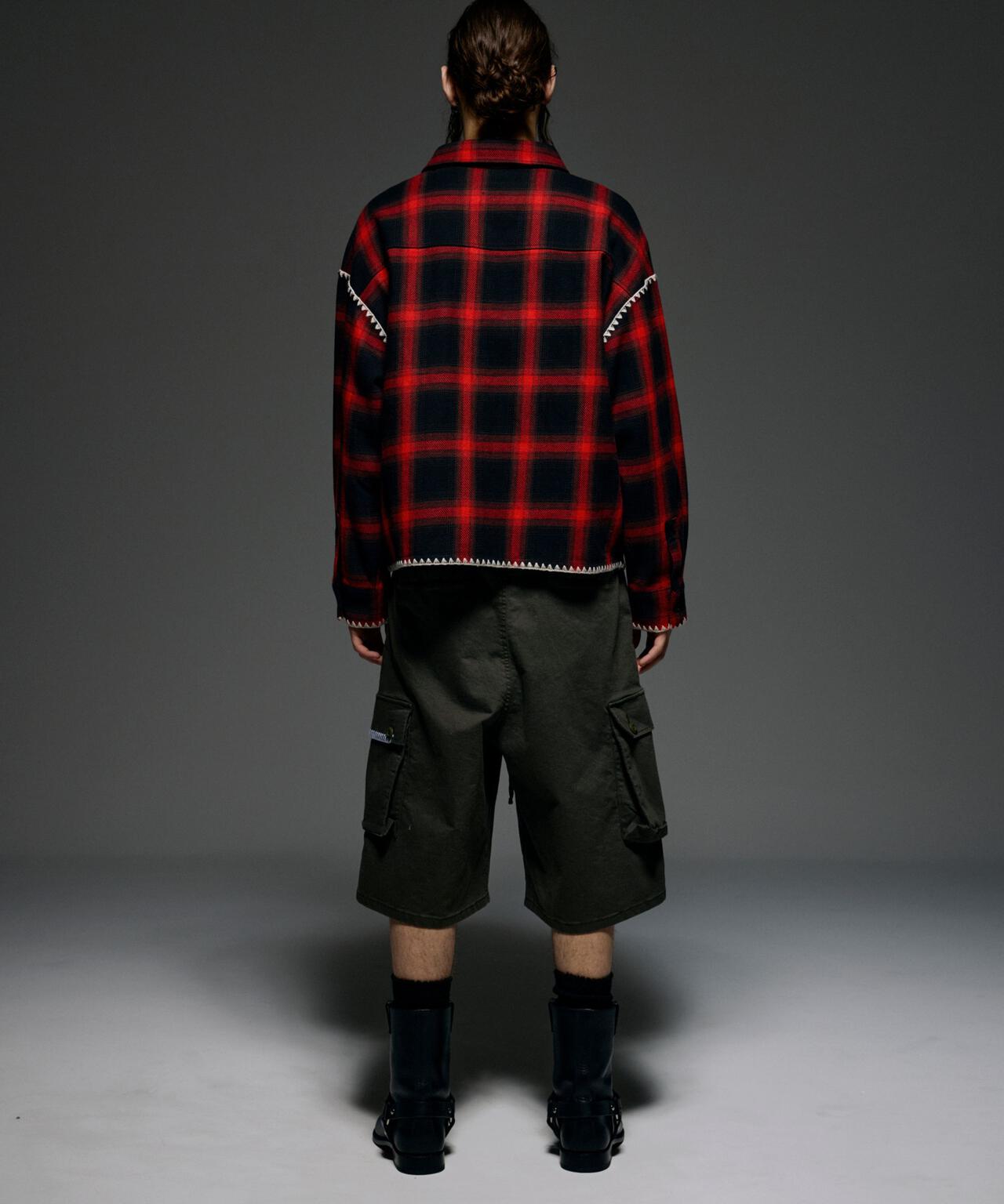 B omnivore/ビーオムニボー　HAND STITCH CARGO SHORTS