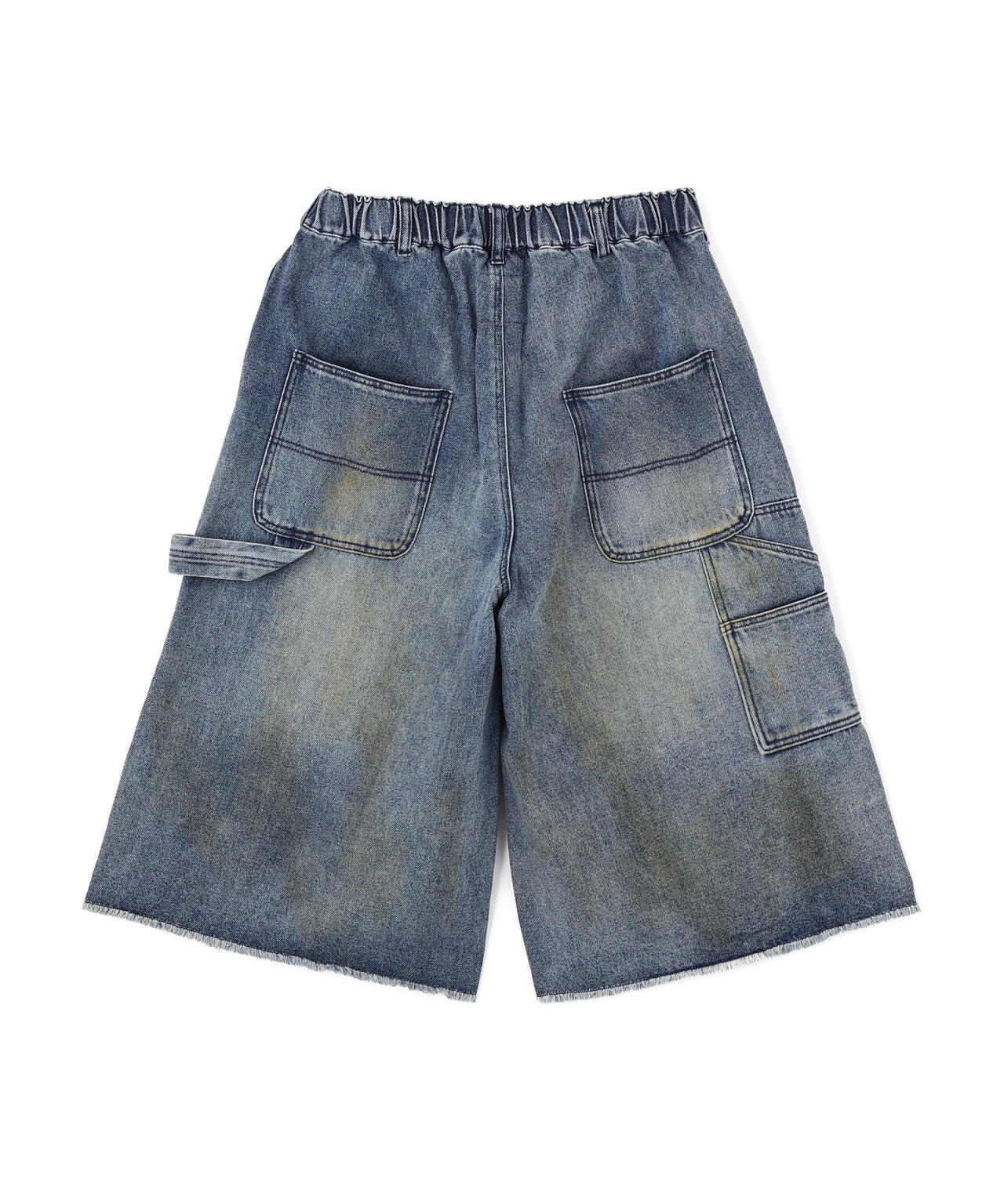 B omnivore/ビーオムニボー　W KNEE SHORTS DENIM ダブルニーショーツデニム