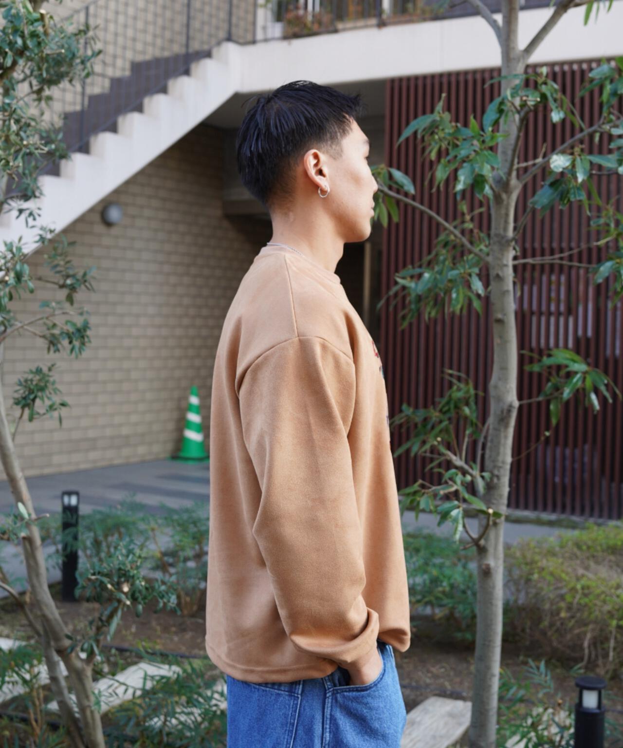 B omnivore/ビーオムニボー　SUEDE TIGER L/S PO