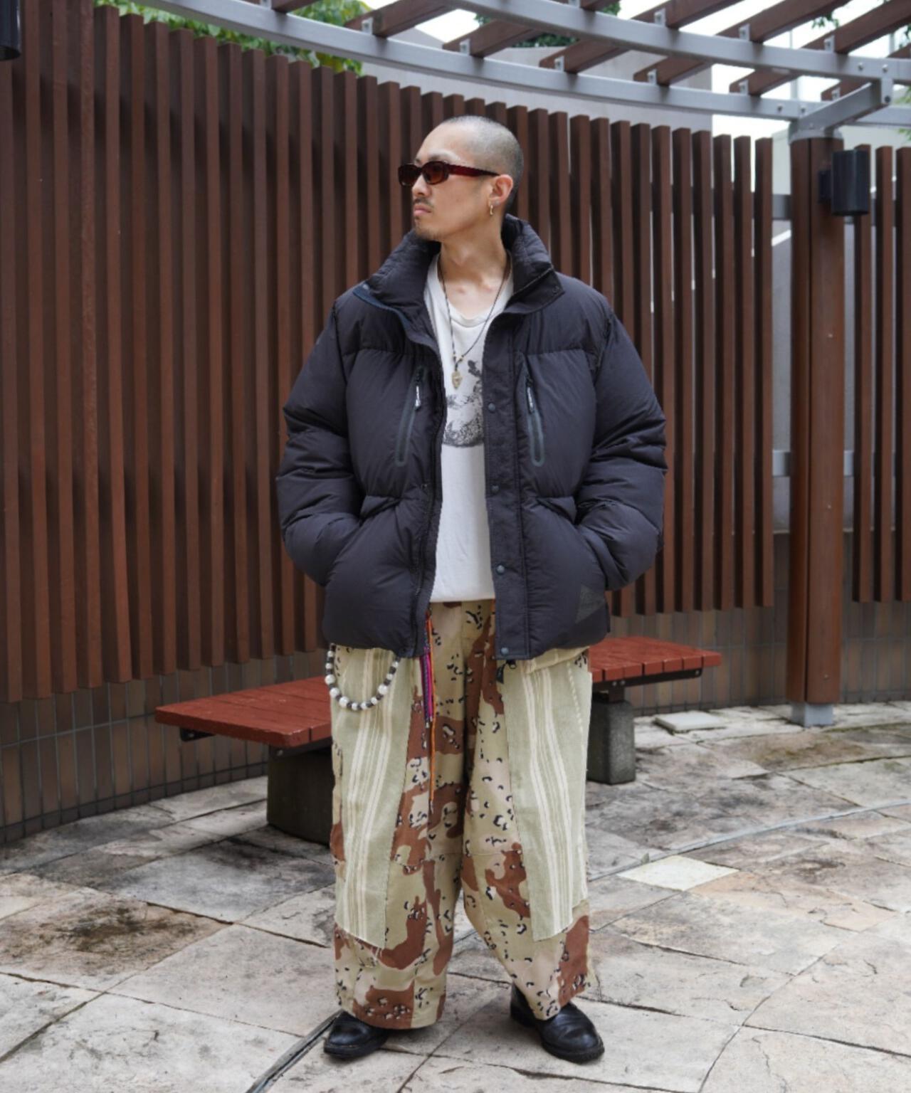 and wander/アンドワンダー　puffer down jacket　パファーダウンジャケット
