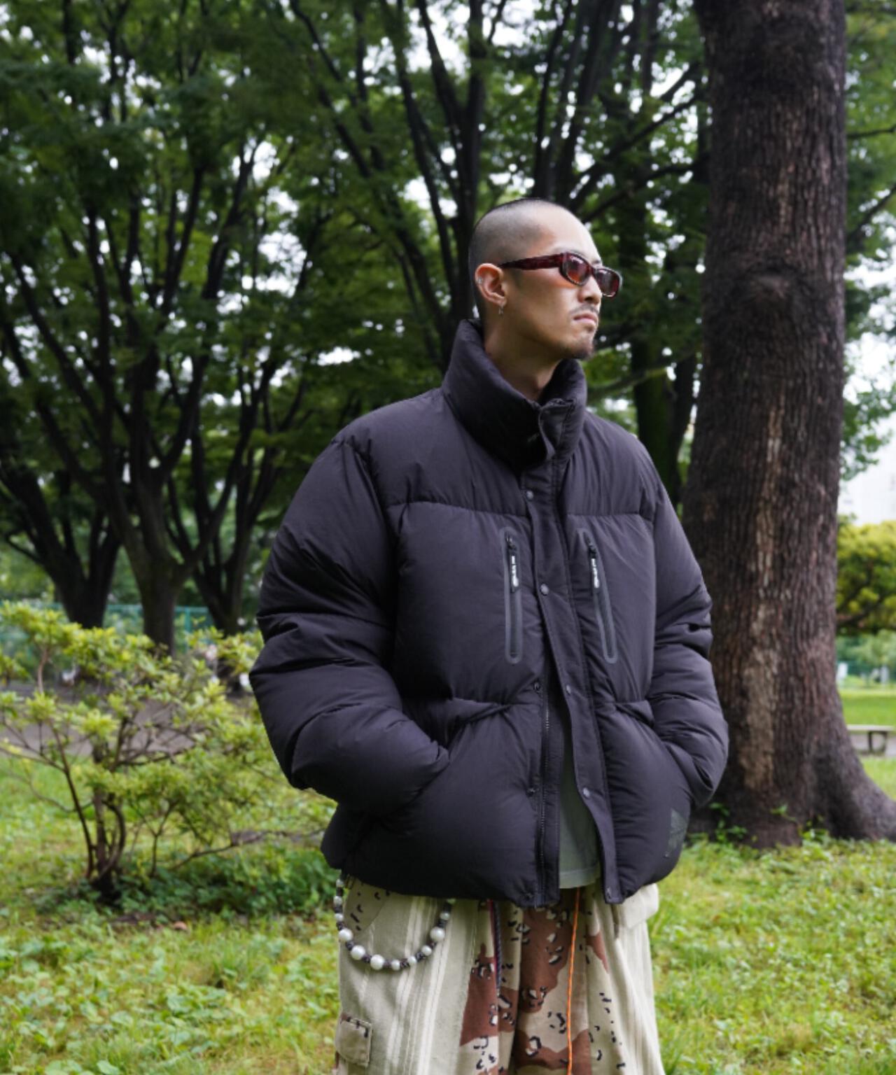 and wander/アンドワンダー　puffer down jacket　パファーダウンジャケット