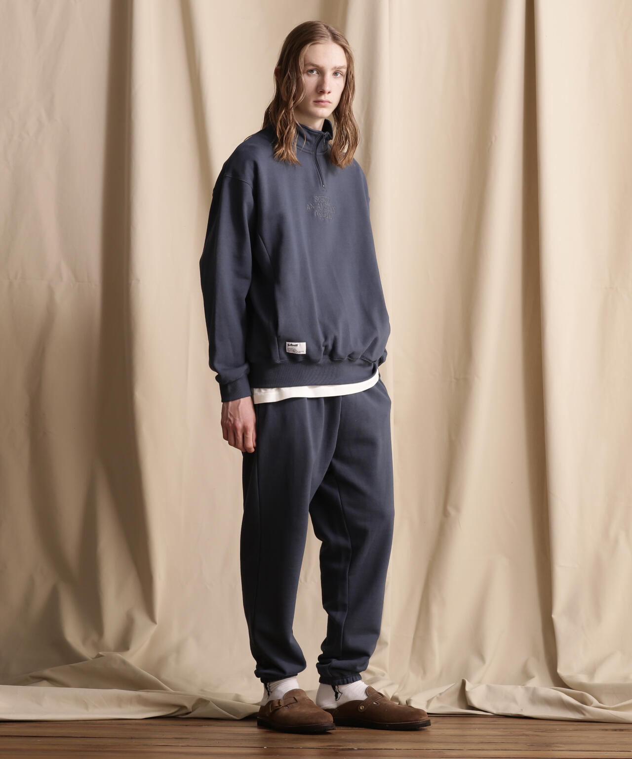 HALF ZIP SWEAT/ハーフジップスウェット