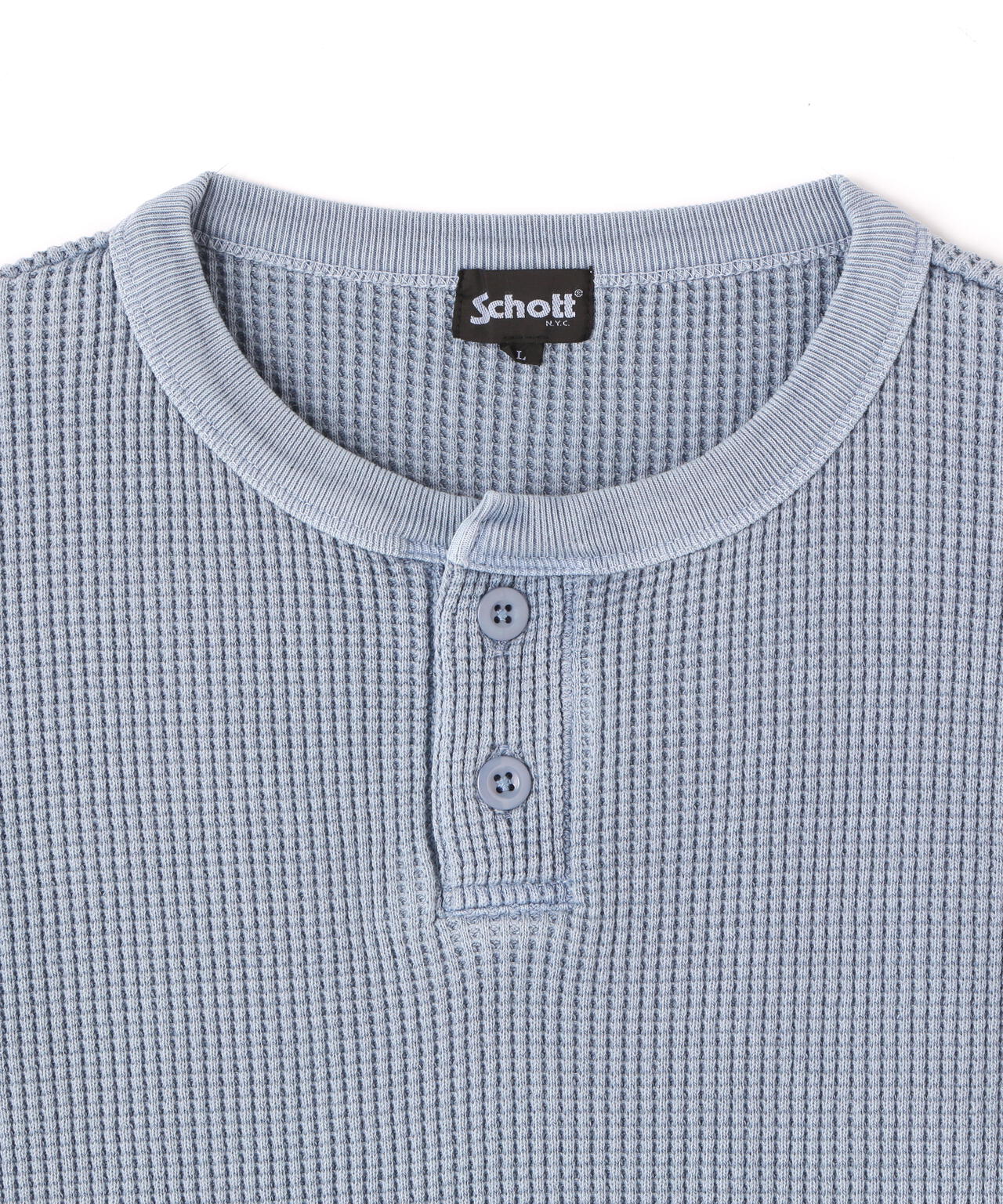 THERMAL PIGMENT O/D HENLEY NECK T-SHIRT/サーマル オーバーダイ ヘンリーネック Tシャツ