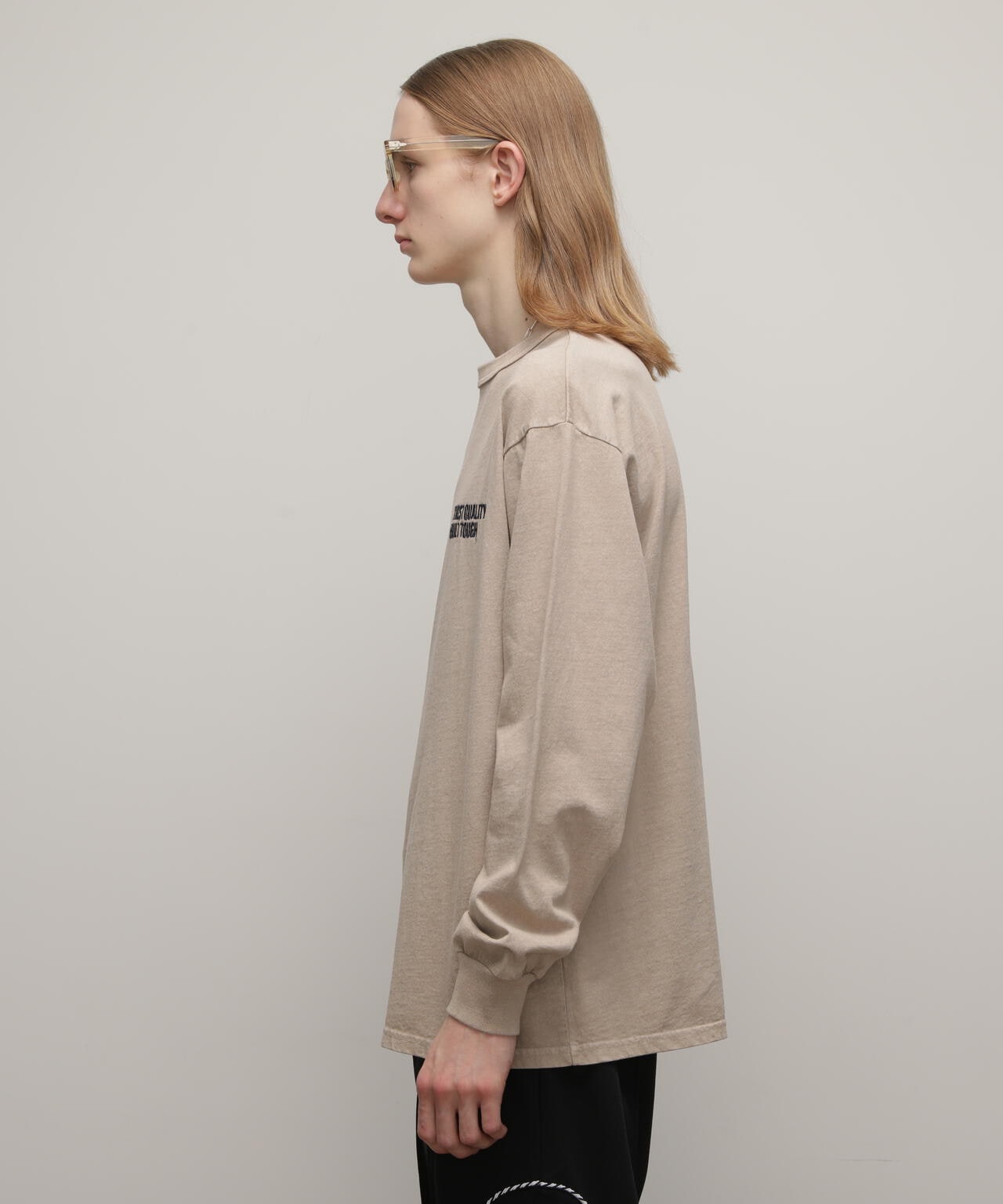 直営限定/LS T-SHIRT FINEST QUALITY EMB/刺繍ロングTシャツ ファイネストクオリティ