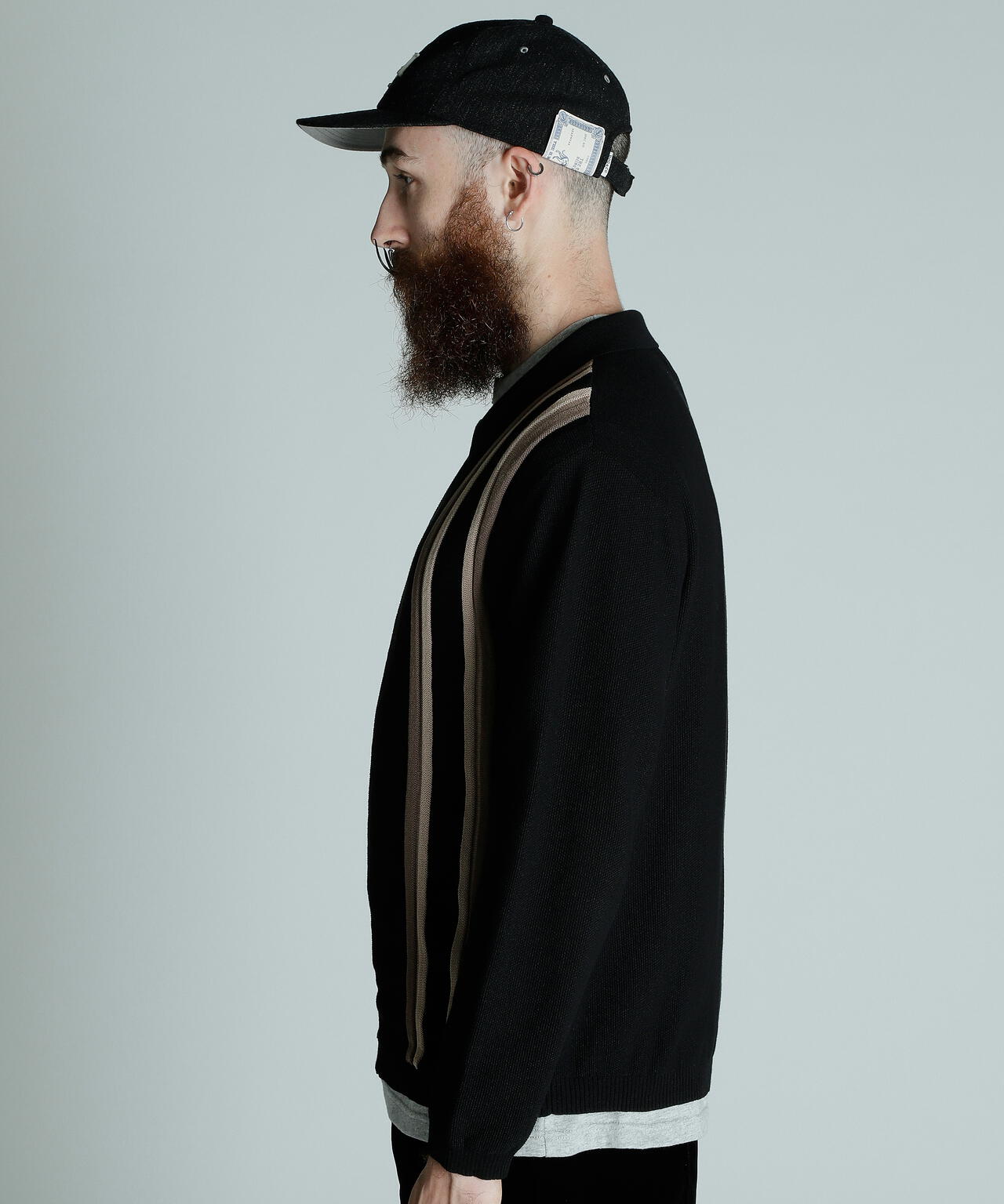 LS  ZIP KNIT CARDIGAN/LS ジップ ニットカーディガン