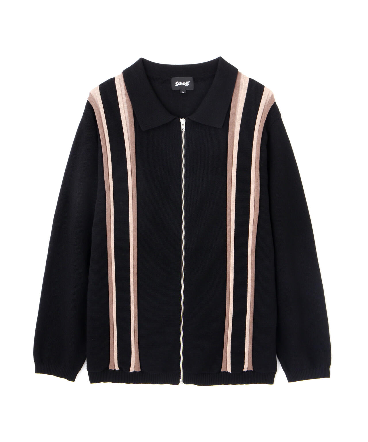LS  ZIP KNIT CARDIGAN/LS ジップ ニットカーディガン