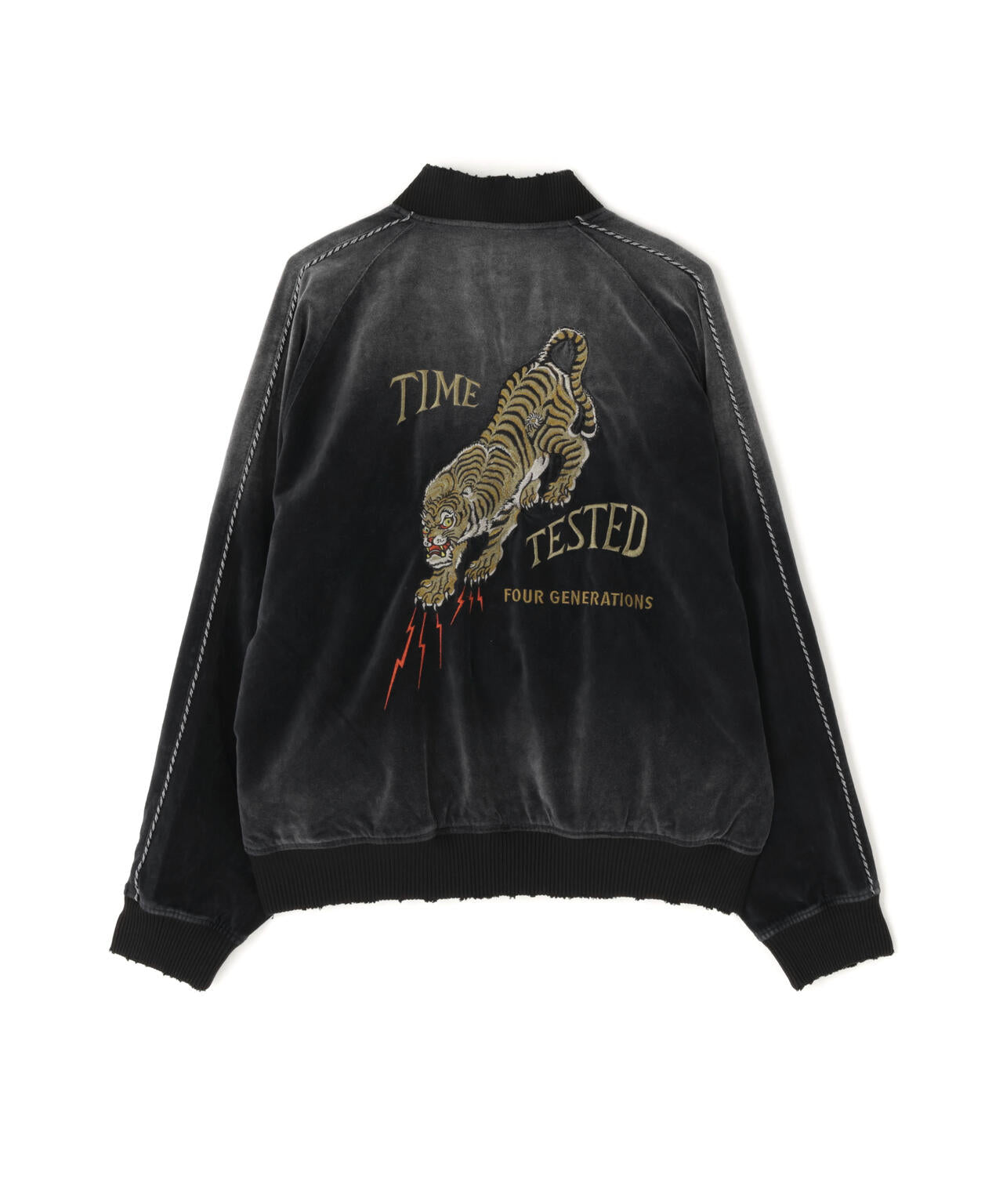 EMB. TIGER GRUNGE SOUVENIR JACKET/タイガー刺繍 グランジスーベニアジャケット