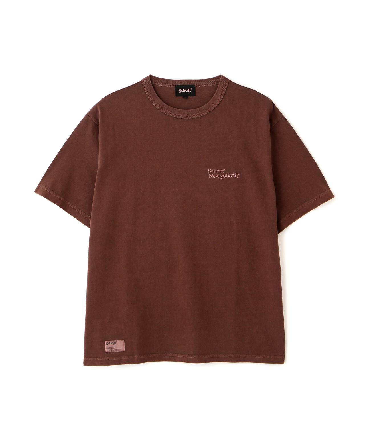 Schott NEW YORK CITY EMB. T-SHIRT/ショット ニューヨークシティ 刺繍 Tシャツ