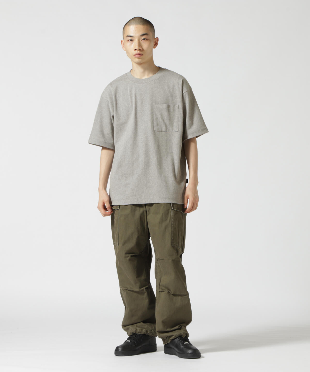 《DAILY/デイリー》S/S RIB LOOSE FIT T-SHIRT/リブ ルーズフィット 半袖 Tシャツ /