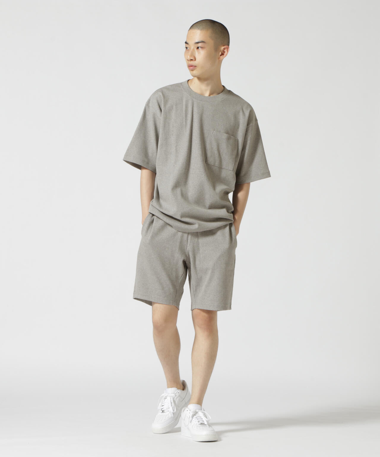《DAILY/デイリー》S/S RIB LOOSE FIT T-SHIRT/リブ ルーズフィット 半袖 Tシャツ /