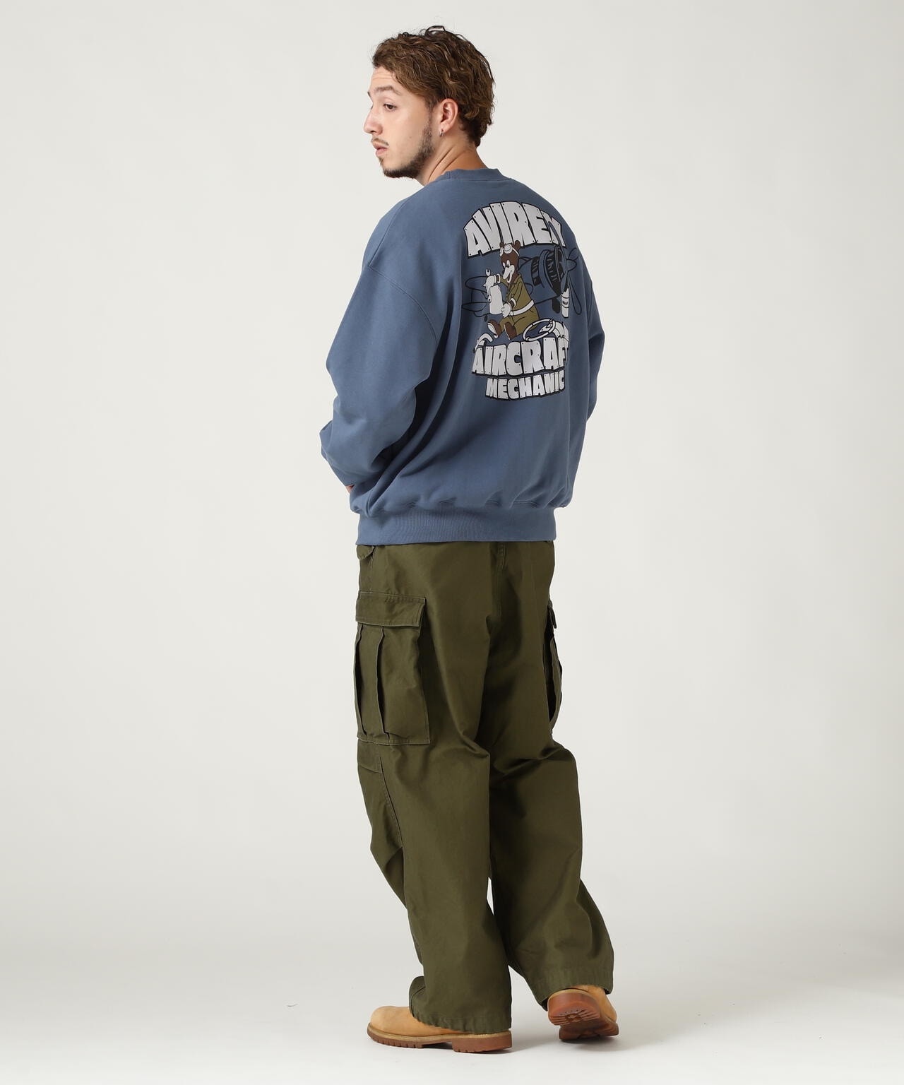 《WEB&DEPOT限定》FLIGHT MECHANIC CREW NECK SWEAT