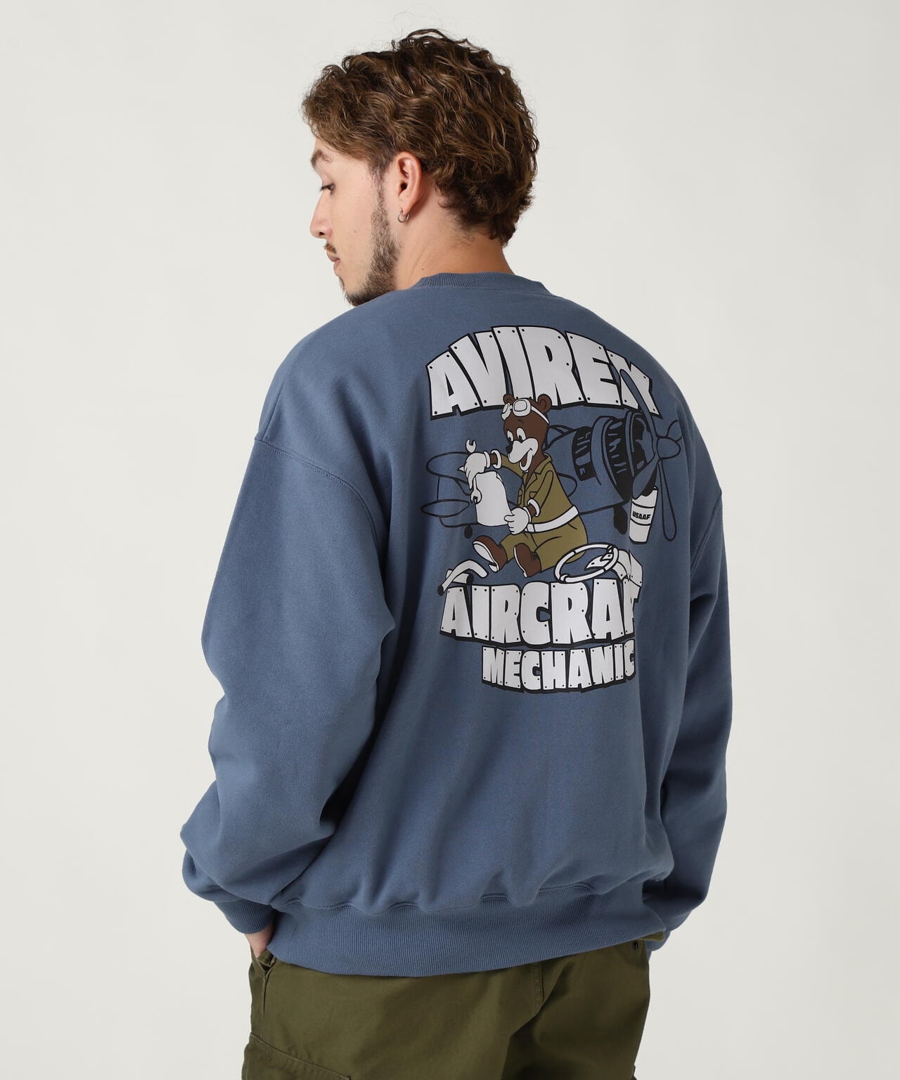 《WEB&DEPOT限定》FLIGHT MECHANIC CREW NECK SWEAT