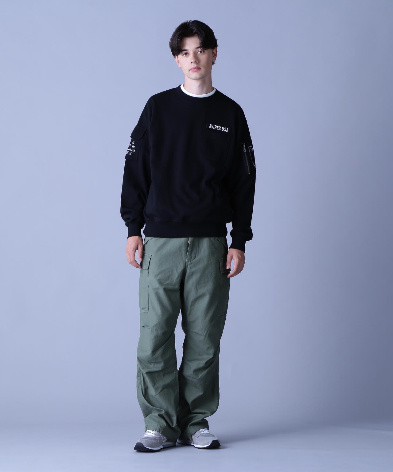FATIGUE CREWNECK SWEAT / ファティーグ クルーネック スウェット / AVIREX / アヴィレックス