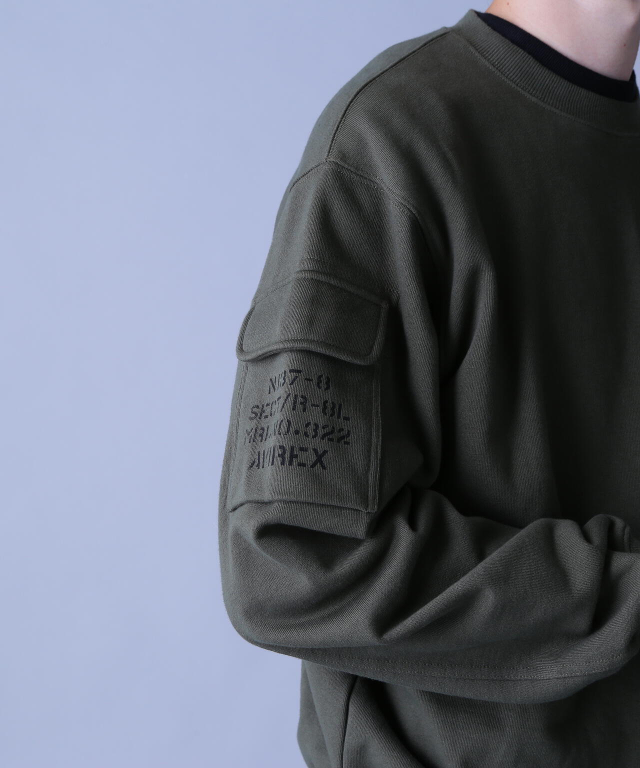 FATIGUE CREWNECK SWEAT / ファティーグ クルーネック スウェット / AVIREX / アヴィレックス