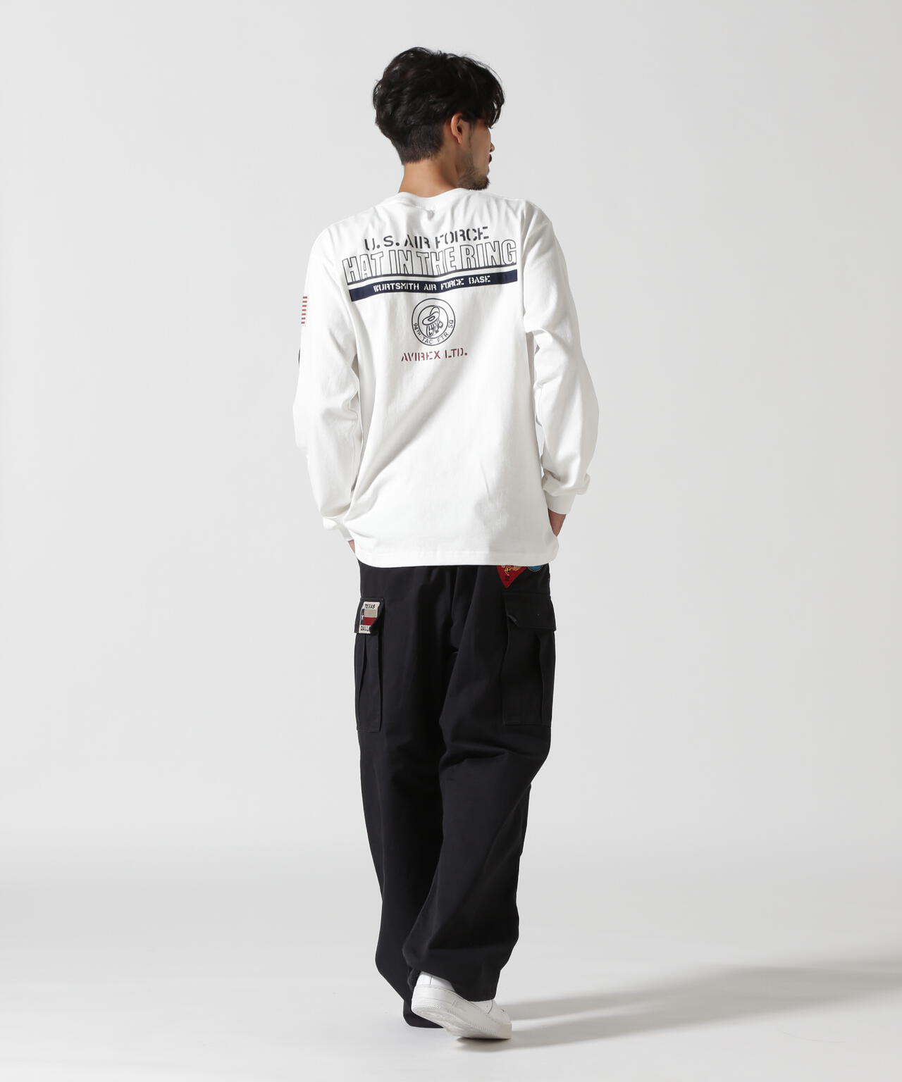 《直営店限定》TOP GUN WAPPEN CARGO PANTS / トップガン ワッペン カーゴパンツ / AVIREX