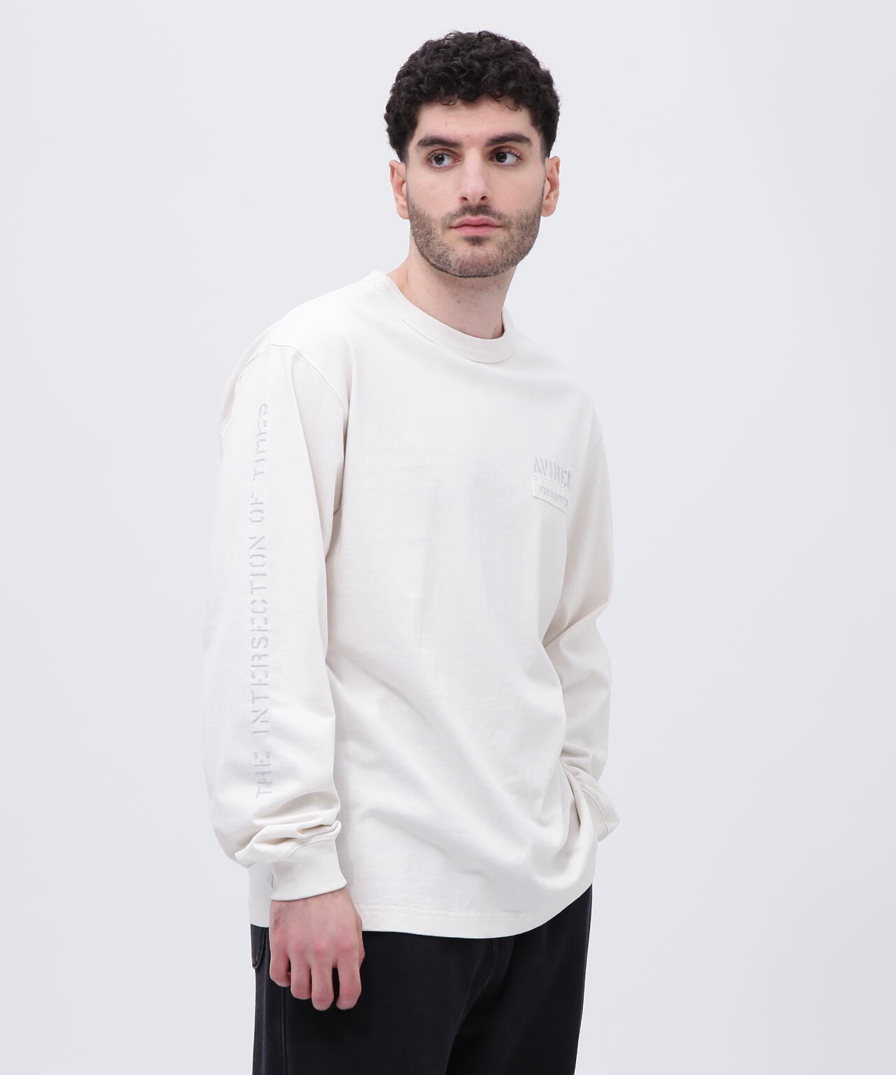 《CROSSOVER》FADED WASH LONGSLEEVE T-SHIRT / フェイデッド ウォッシュ 長袖Tシャツ