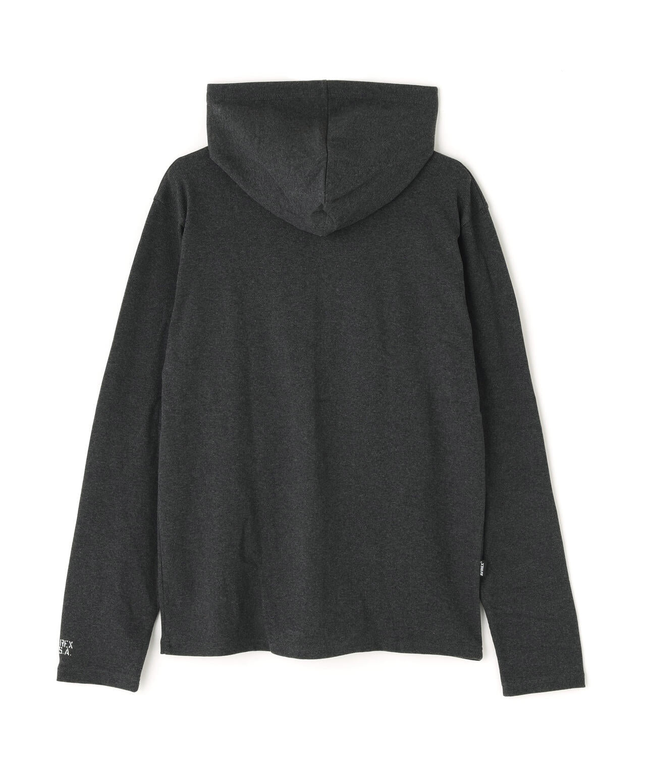 《DAILY/デイリー》RIB ZIP PARKA/デイリー 長袖 リブ ジップパーカー/AVIREX/アヴィレックス