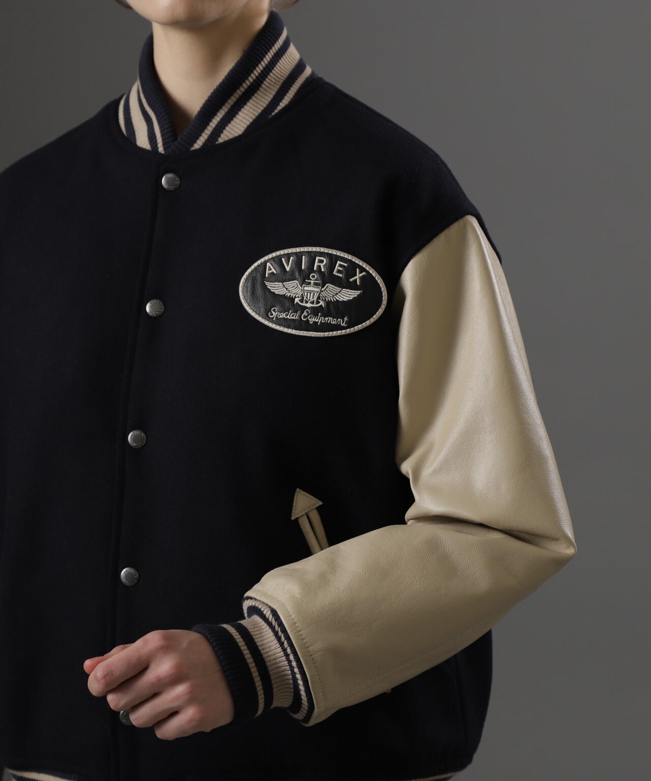 L-STADIUM JKT SIGNATURE LOGO/スタジアムジャケット シグネチャーロゴ