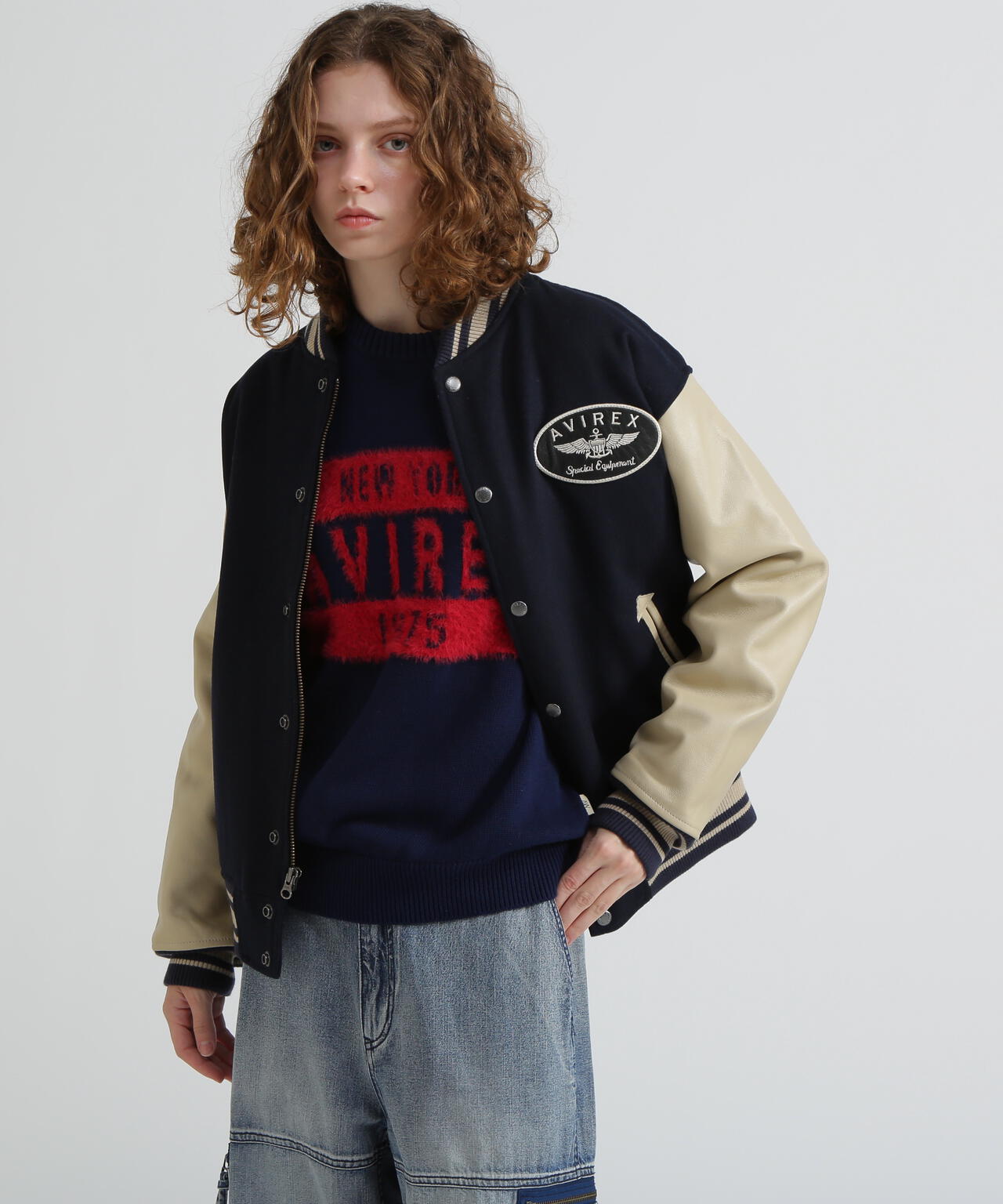 L-STADIUM JKT SIGNATURE LOGO/スタジアムジャケット シグネチャーロゴ