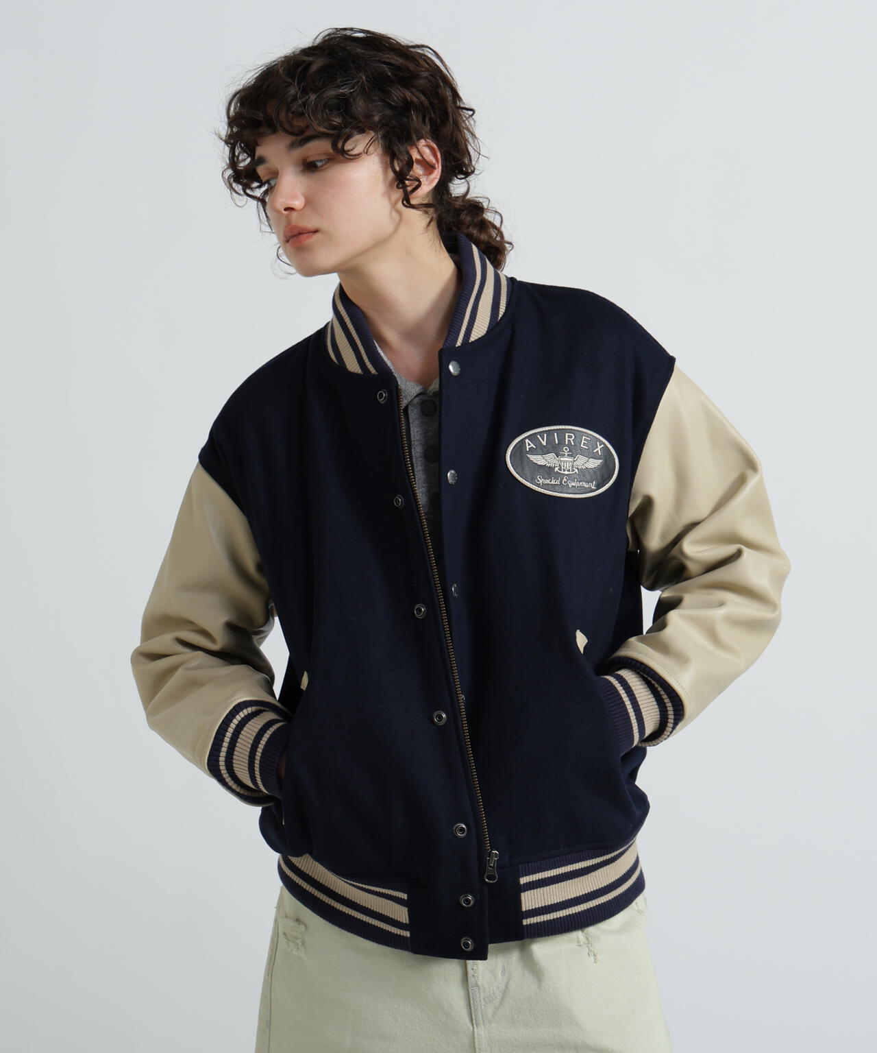 L-STADIUM JKT SIGNATURE LOGO/スタジアムジャケット シグネチャーロゴ