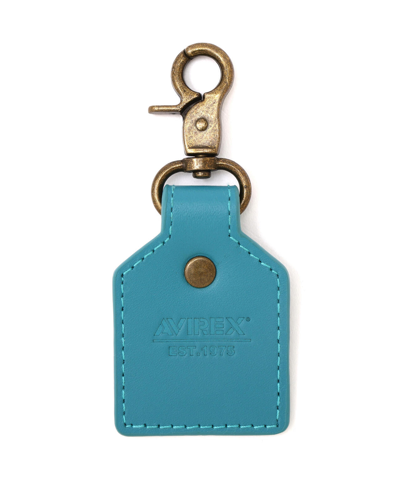 AVIREX KEY HOLDER EMBOSSED LEATHER / アヴィレックス キーホルダー エンボス レザー