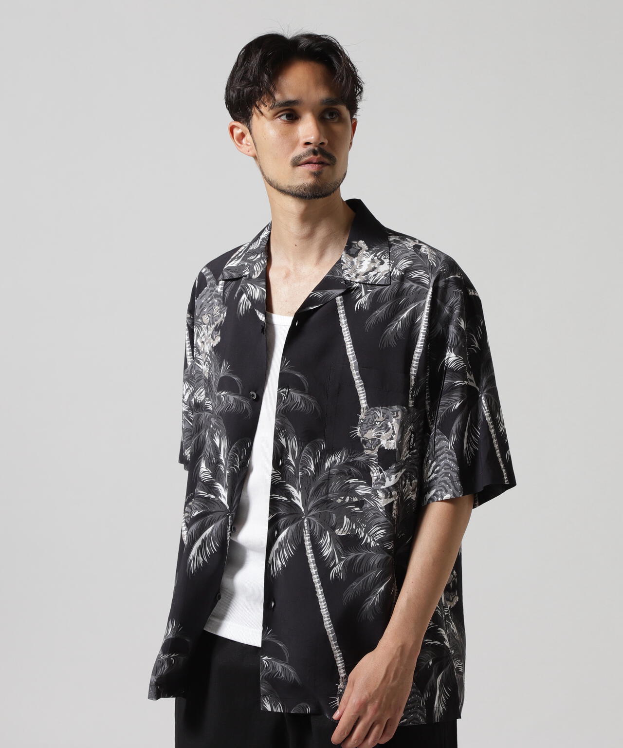 ALOHA SHIRT "TIGER & PALM TREE" / アロハシャツ "タイガー＆ パームツリー" / AVIREX