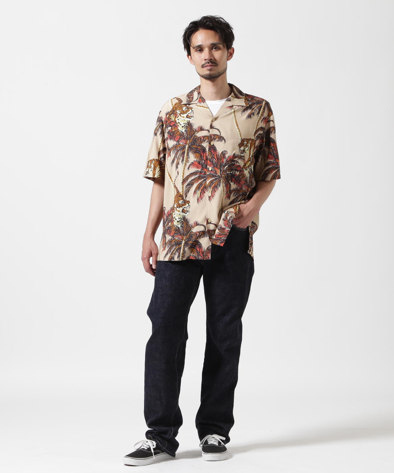 ALOHA SHIRT "TIGER & PALM TREE" / アロハシャツ "タイガー＆ パームツリー" / AVIREX