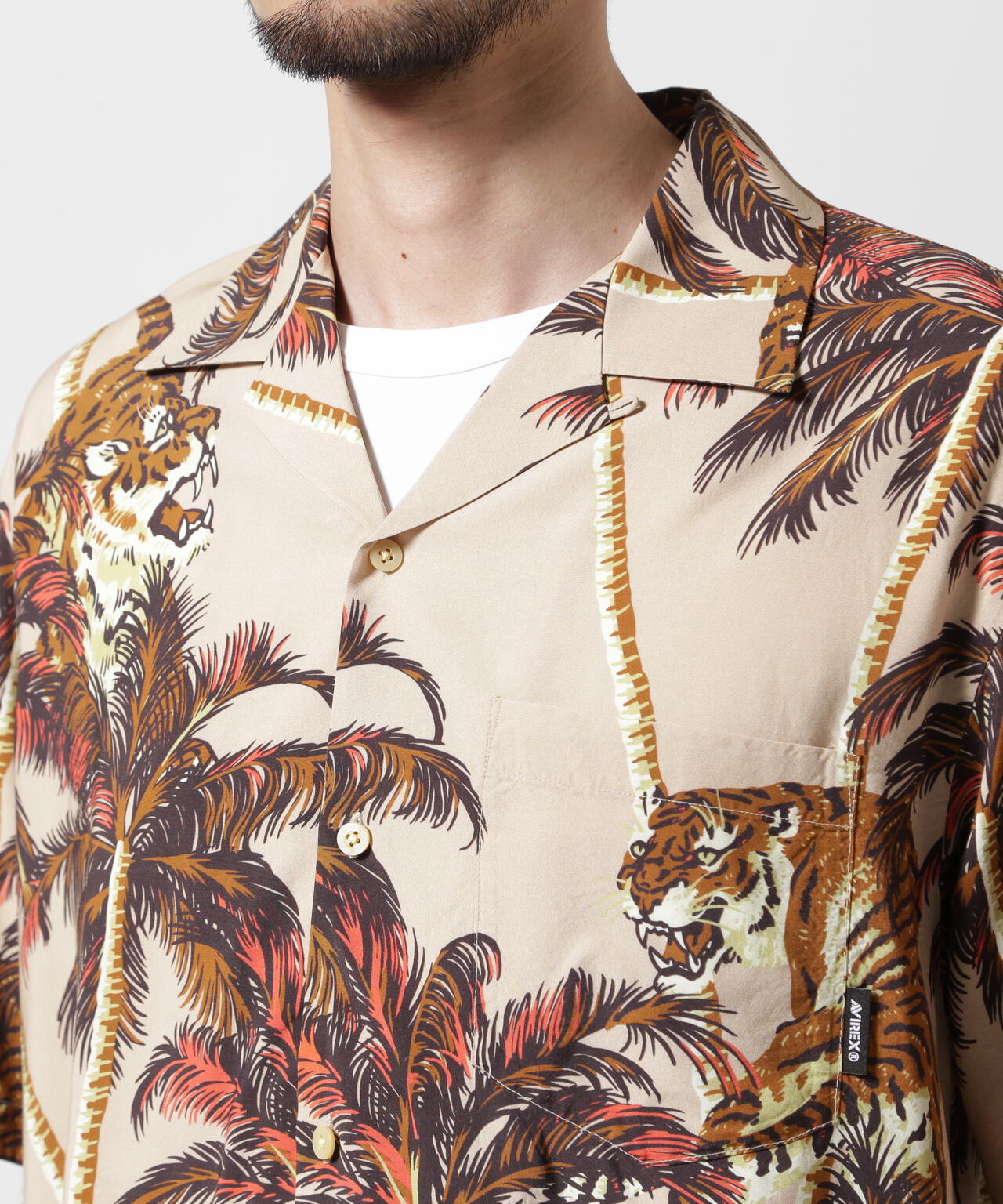 ALOHA SHIRT "TIGER & PALM TREE" / アロハシャツ "タイガー＆ パームツリー" / AVIREX