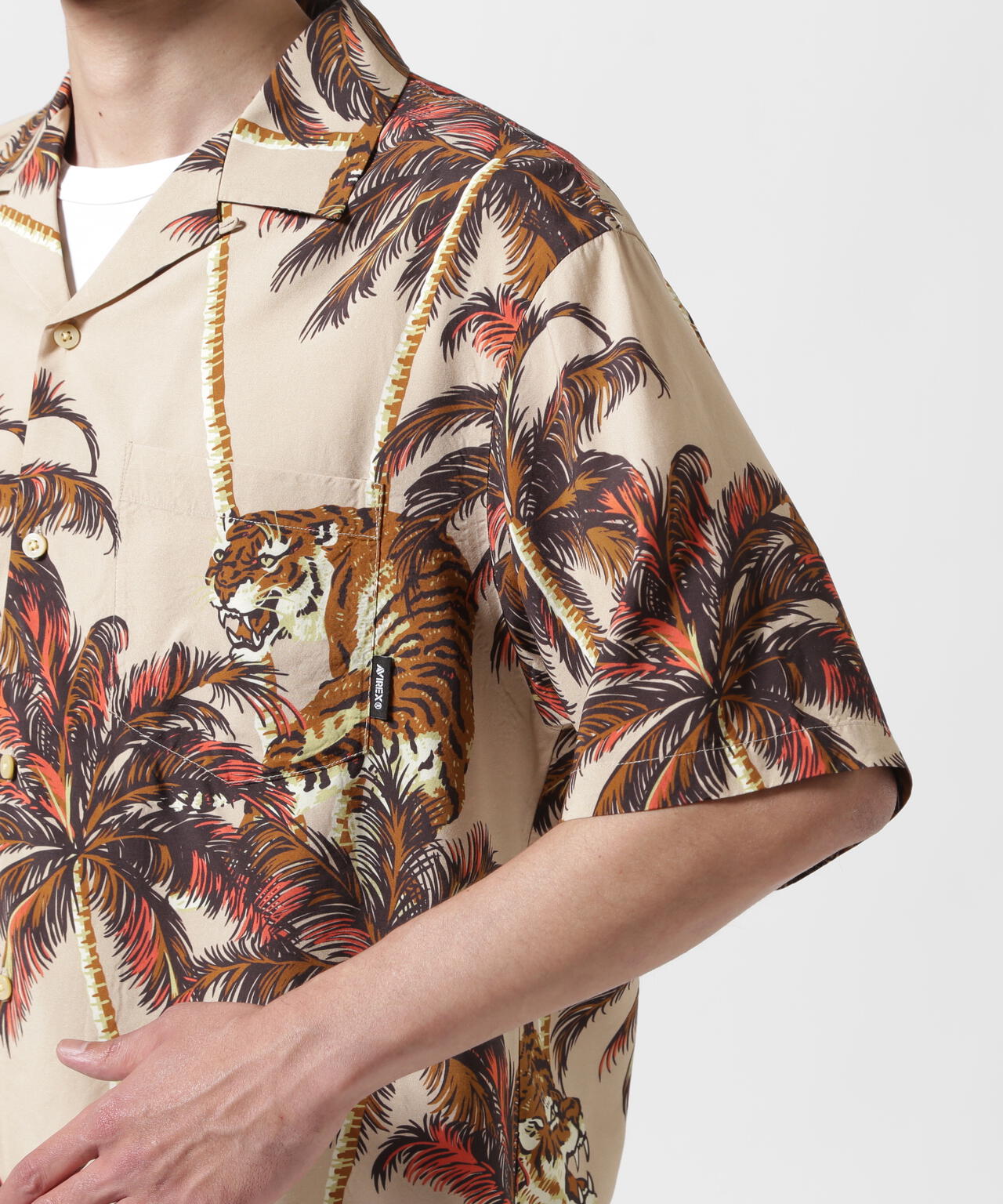 ALOHA SHIRT "TIGER & PALM TREE" / アロハシャツ "タイガー＆ パームツリー" / AVIREX