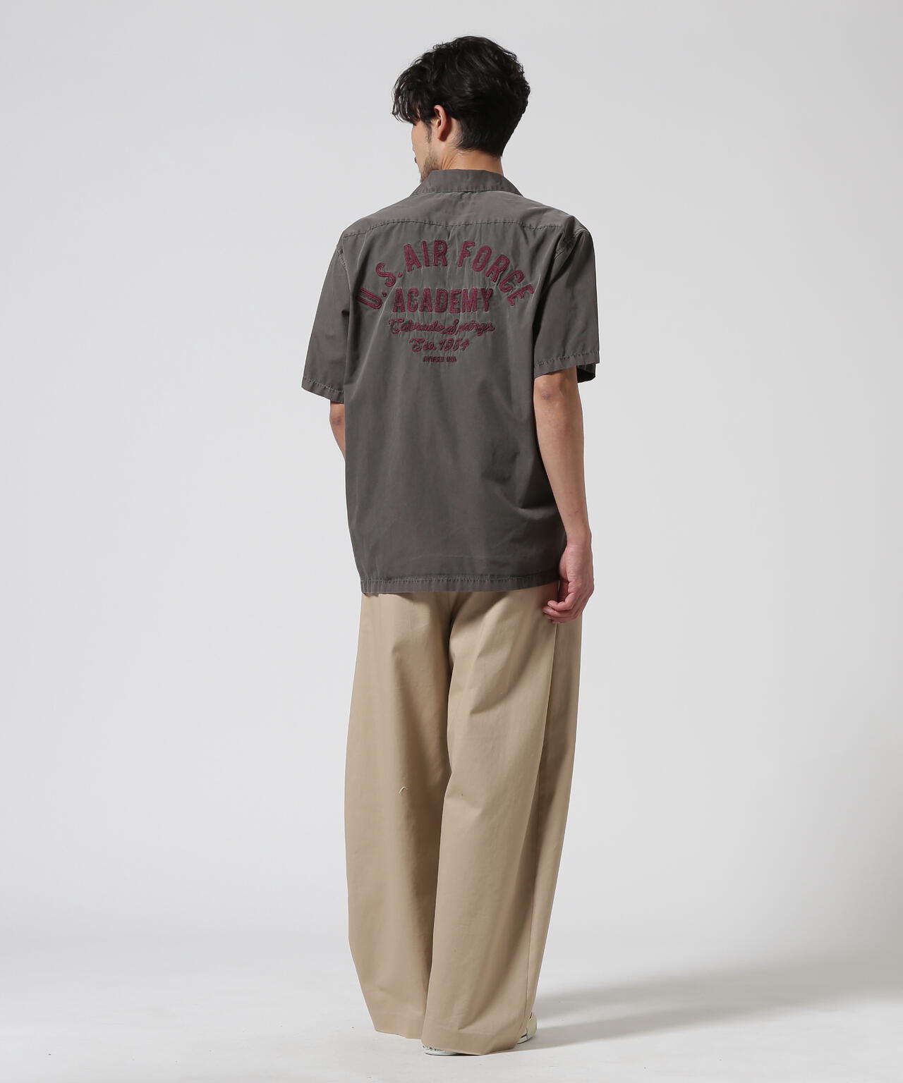 FADED WORK SHIRT "USAFA" / フェイド 半袖ワークシャツ / AVIREX / アヴィレックス
