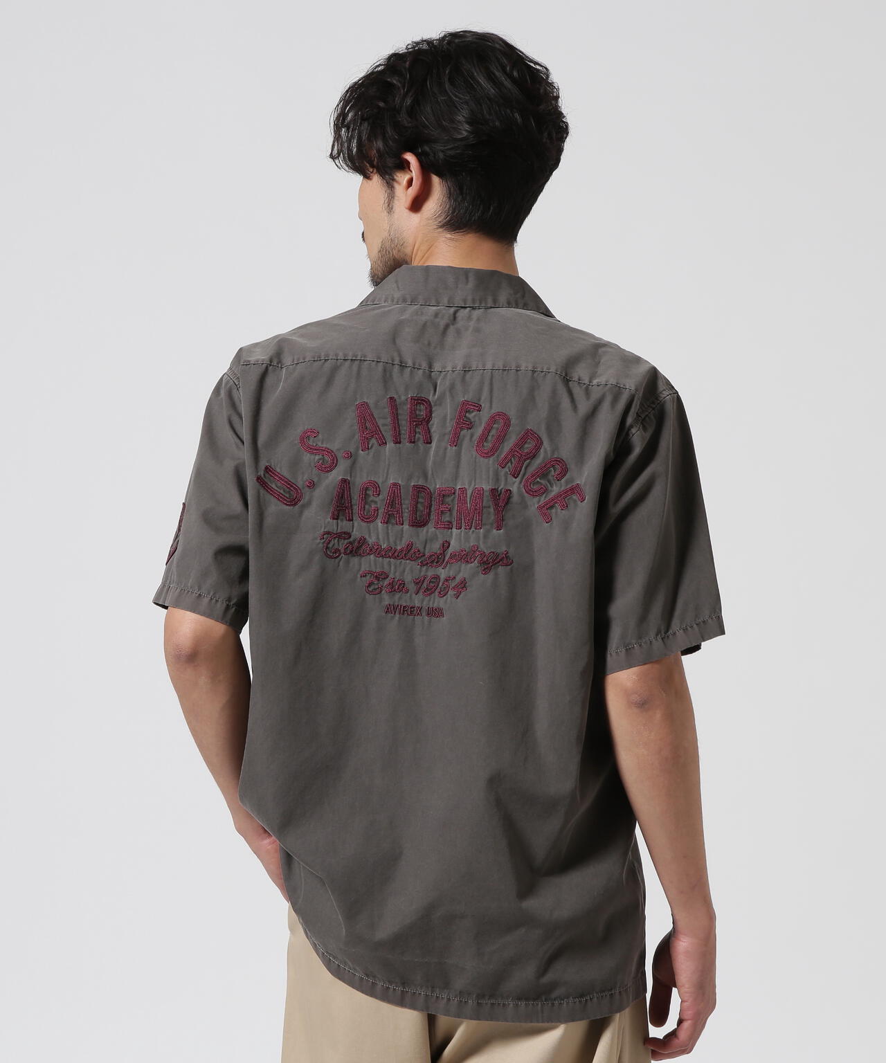 FADED WORK SHIRT "USAFA" / フェイド 半袖ワークシャツ / AVIREX / アヴィレックス