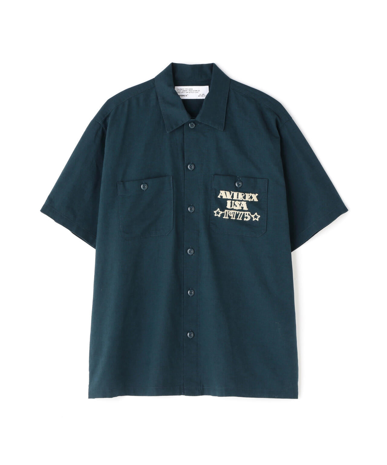 《WEB&DEPOT限定》COTTON LINEN SHIRT "BLUE ANGELS" / コットンリネンシャツ ブルーエンジェルス