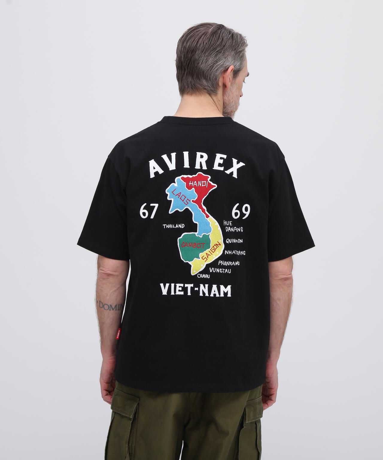 《WEB&DEPOT限定》VIETNAM EMBROIDERY T-SHIRT / ベトナム 刺繍 半袖Tシャツ / AVIREX /