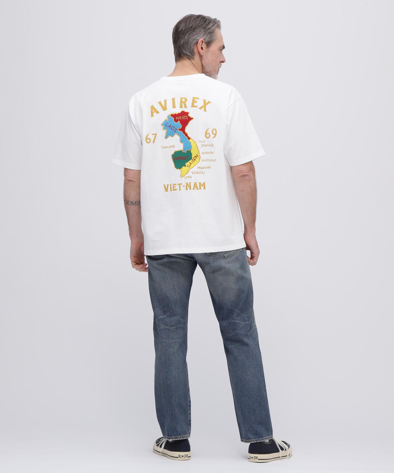 《WEB&DEPOT限定》VIETNAM EMBROIDERY T-SHIRT / ベトナム 刺繍 半袖Tシャツ / AVIREX /