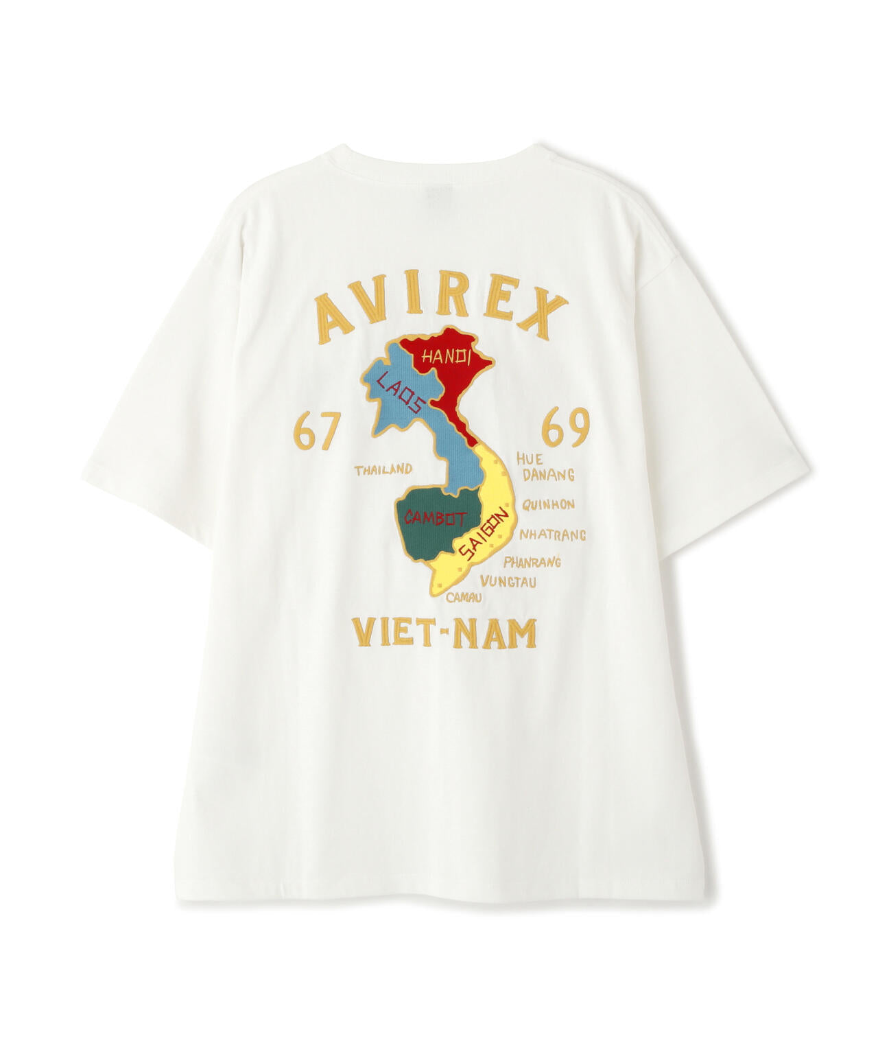 《WEB&DEPOT限定》VIETNAM EMBROIDERY T-SHIRT / ベトナム 刺繍 半袖Tシャツ / AVIREX /