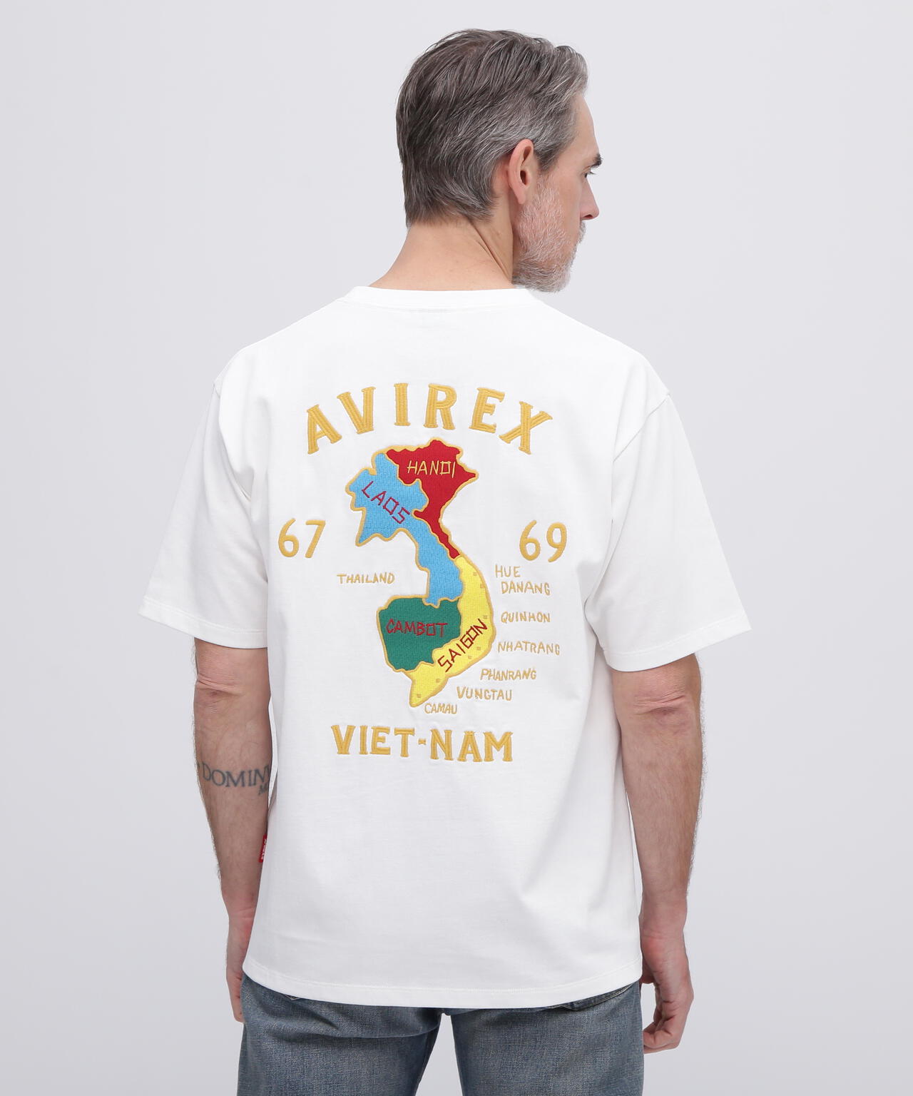 《WEB&DEPOT限定》VIETNAM EMBROIDERY T-SHIRT / ベトナム 刺繍 半袖Tシャツ / AVIREX /