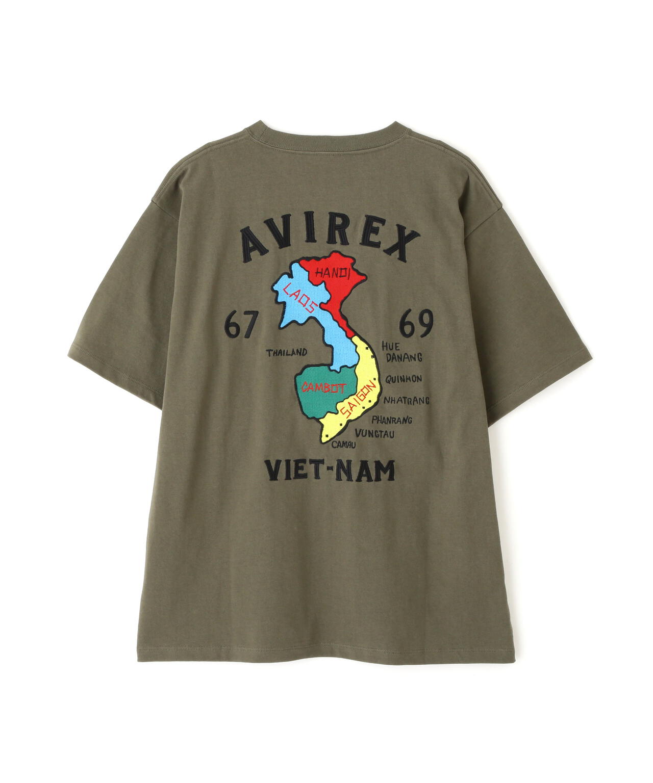 《WEB&DEPOT限定》VIETNAM EMBROIDERY T-SHIRT / ベトナム 刺繍 半袖Tシャツ / AVIREX /