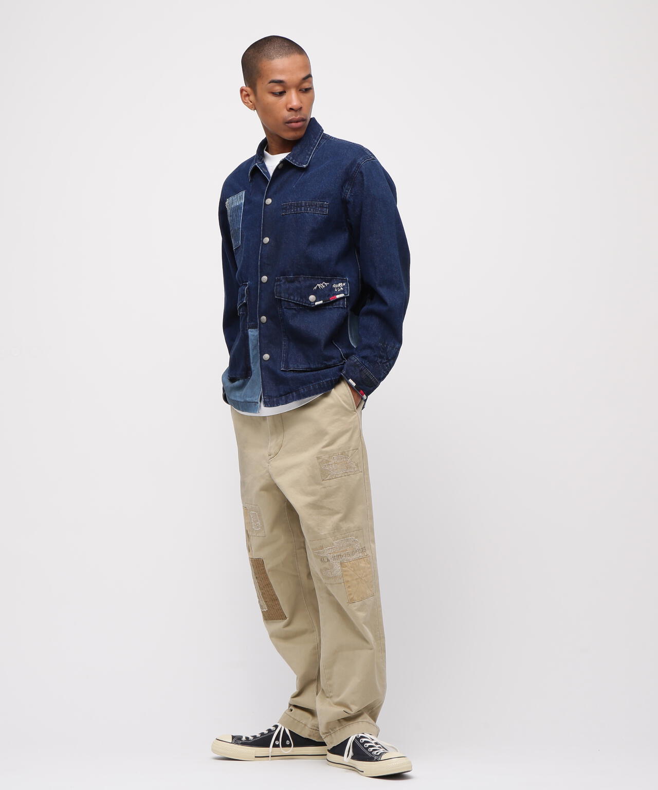 《RESTORE COLLECTION》ARMY CHINO PANTS ”REPAIR CUSTOM”