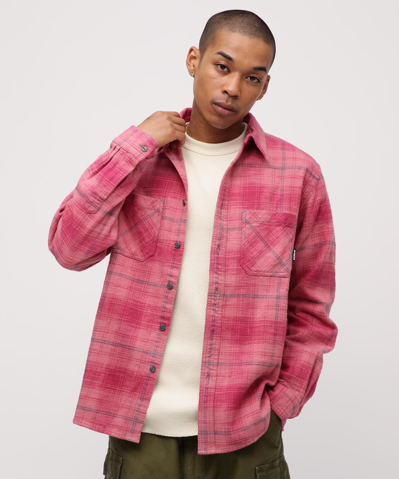 《WEB&DEPOT限定》ONE POINT FLANNEL CHECK SHIRT